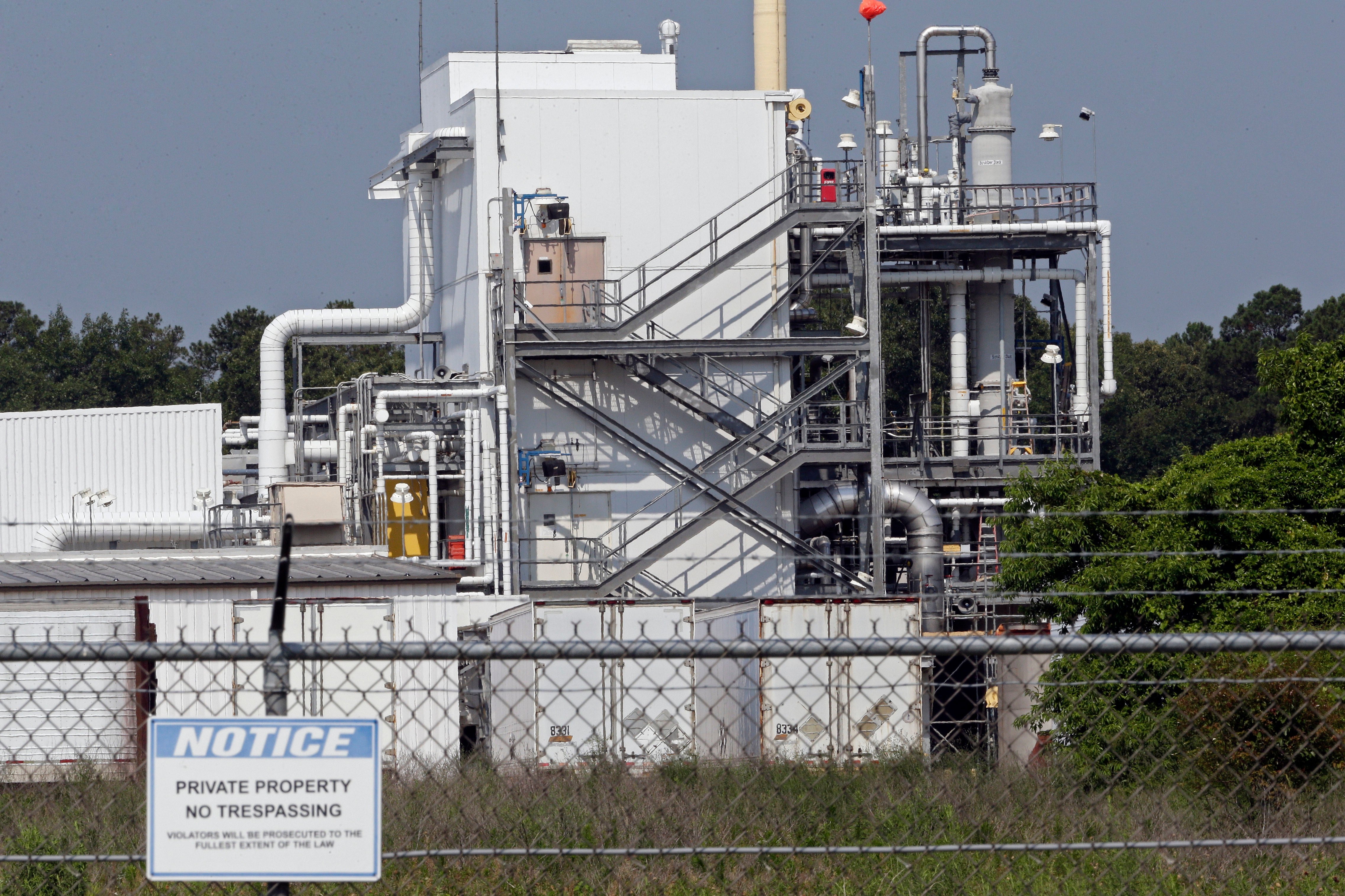 The Chemours Company's PPA facility at the Fayetteville Works plant in North Carolina (Copyright 2018 The Associated Press. All rights reserved)