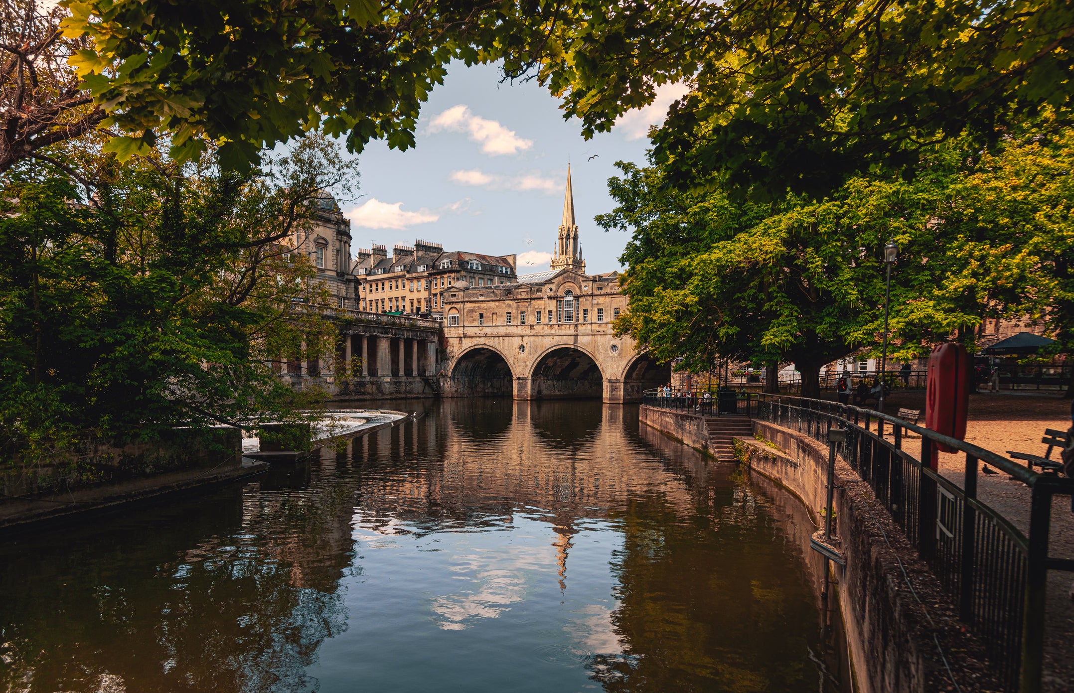 Bath's Pulteney Bridge sits over the River Avon