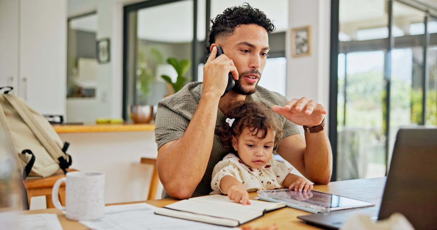 One in five fathers who work from home would resign if forced back to the office