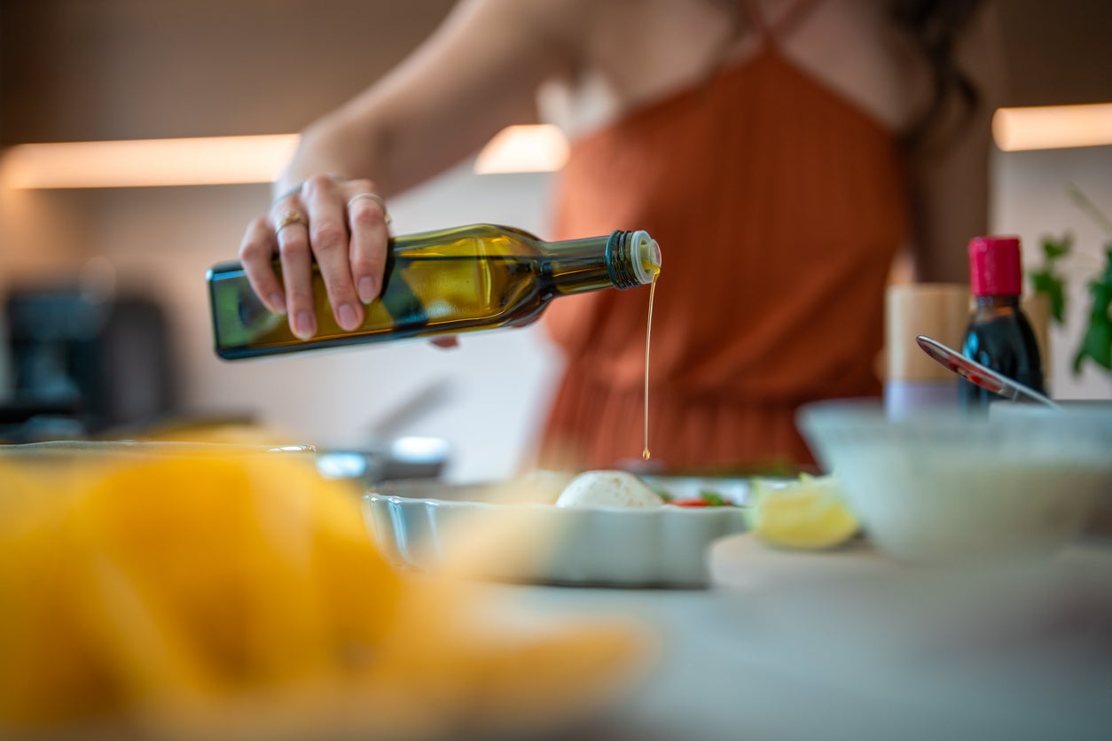 ‘Extra virgin olive oil contains anti-inflammatory properties that can help support vascular health which is central to brain health,’ says Kannath