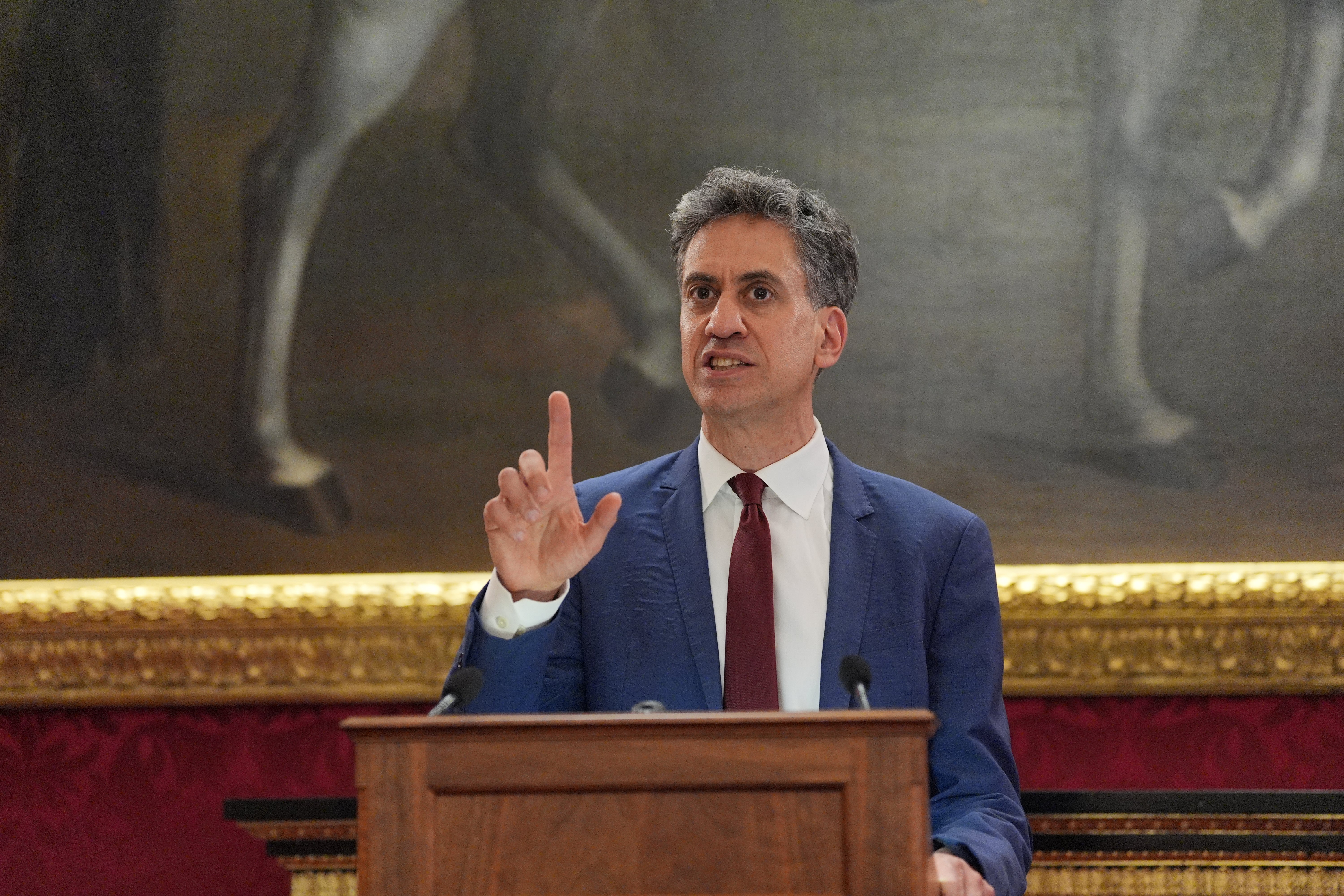 Energy Secretary Ed Miliband warned about ‘the new normal’ (Yui Mok/PA)