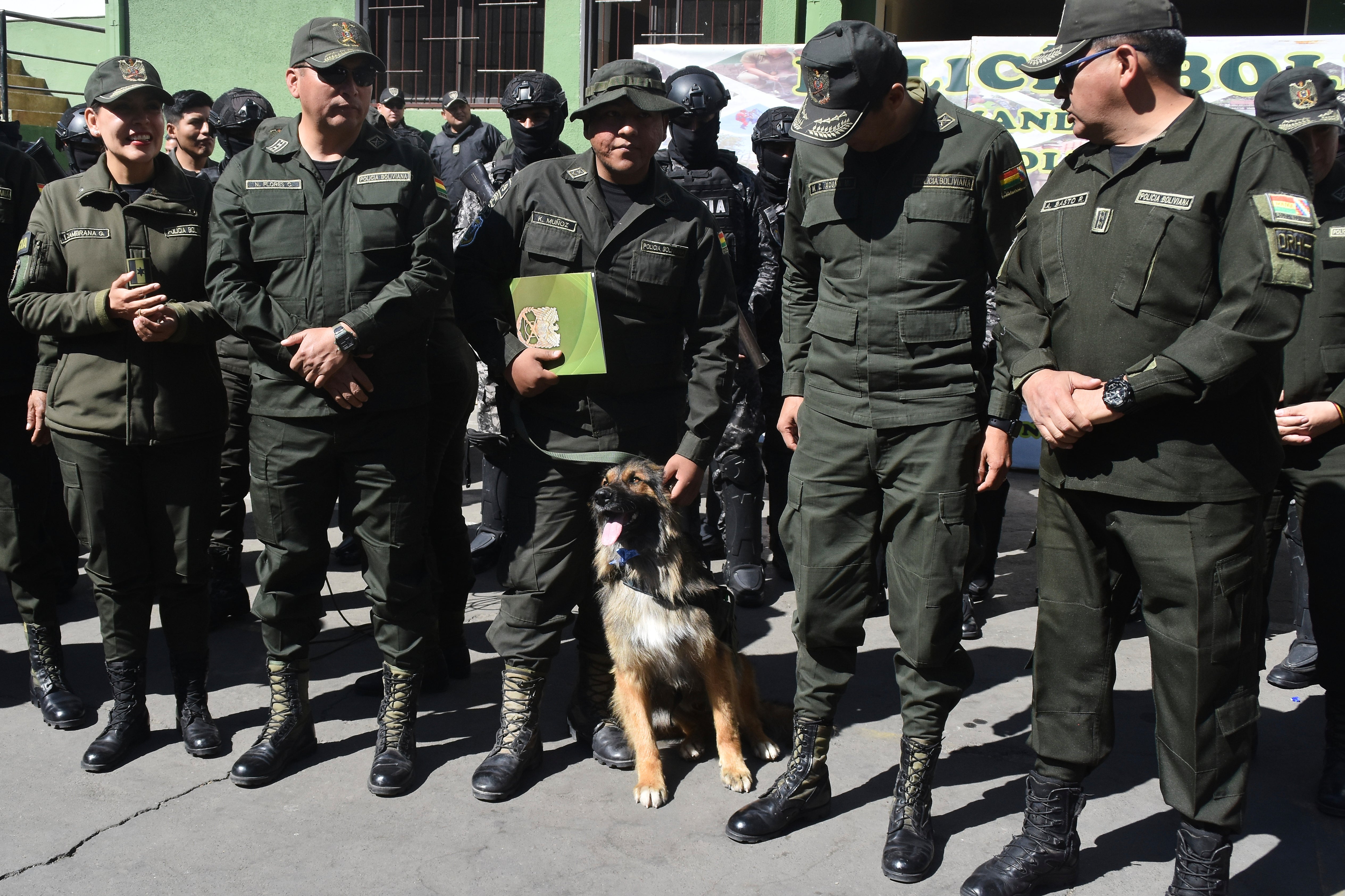 BOLIVIA-PERRO POLICÍA