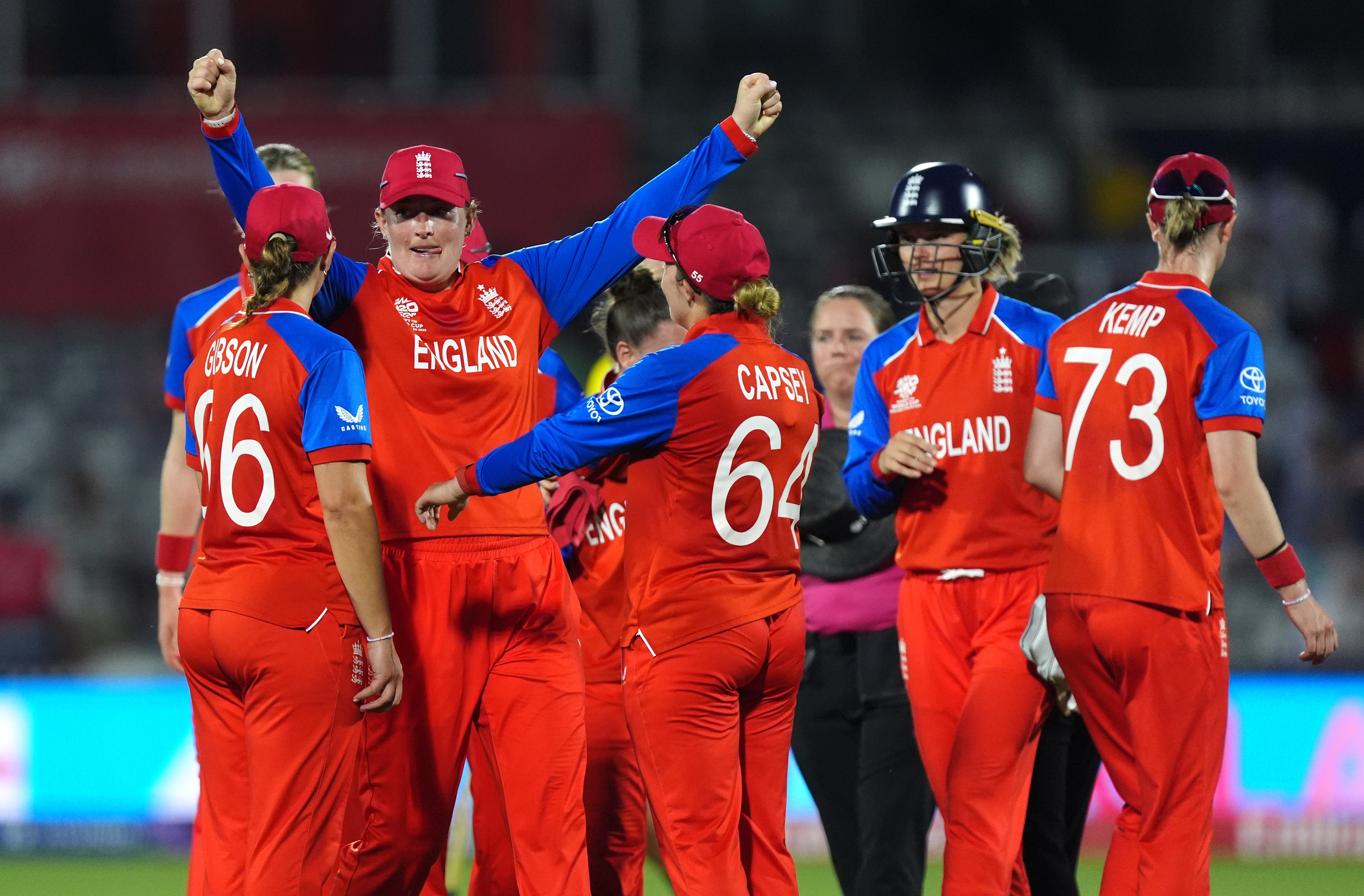 England are now just two wins from women’s T20 World Cup glory