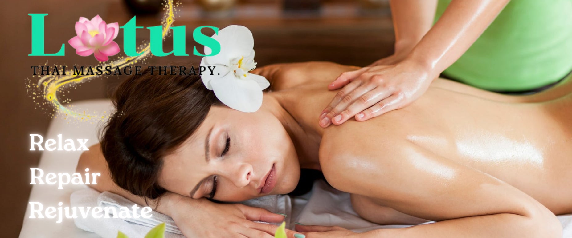 Marketing materials for Ms. Wansanit's massage business