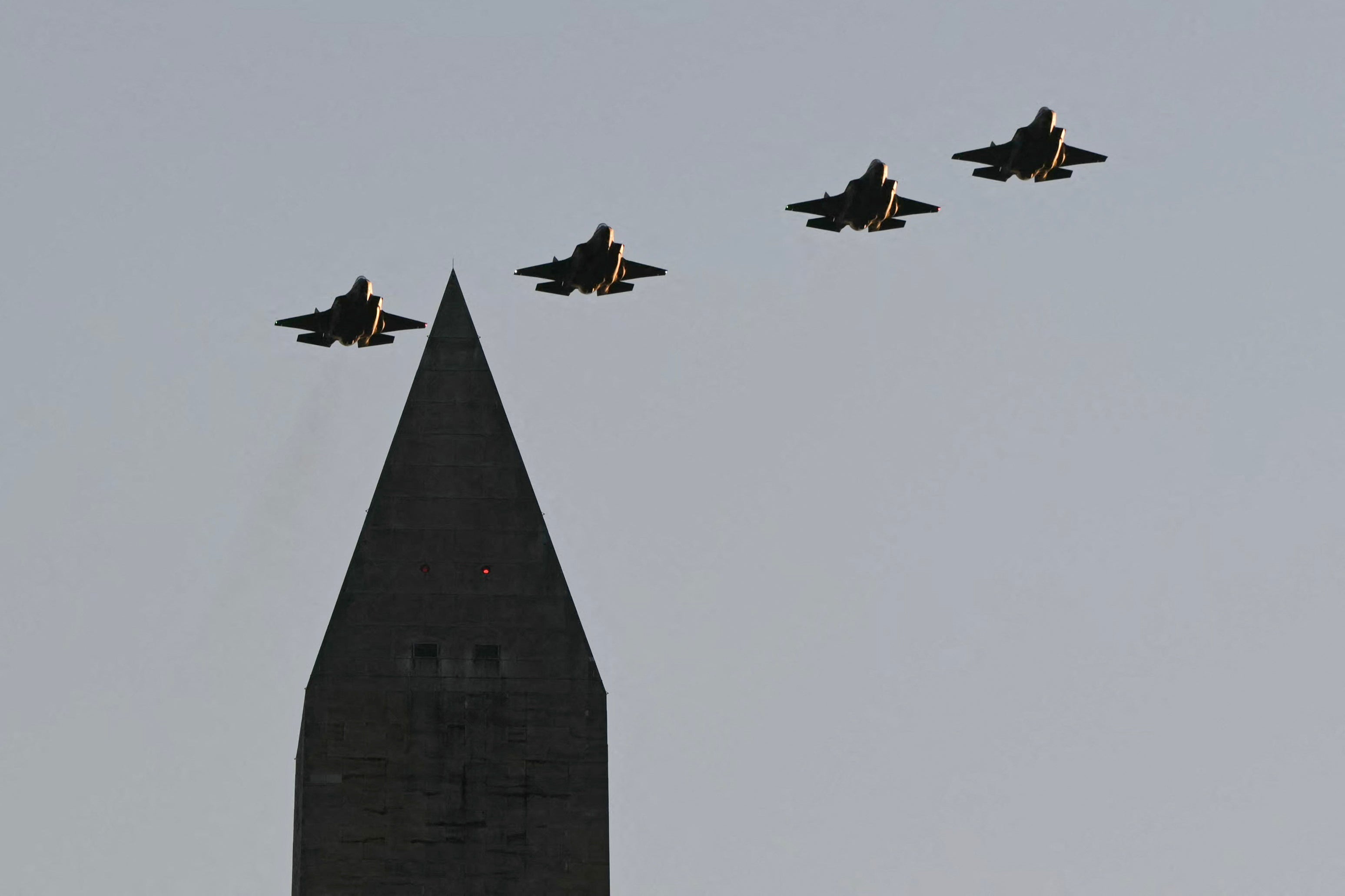Wednesday night’s kick-off event also included a flyover by F-35A Lightning II fighter jets and music from military bands