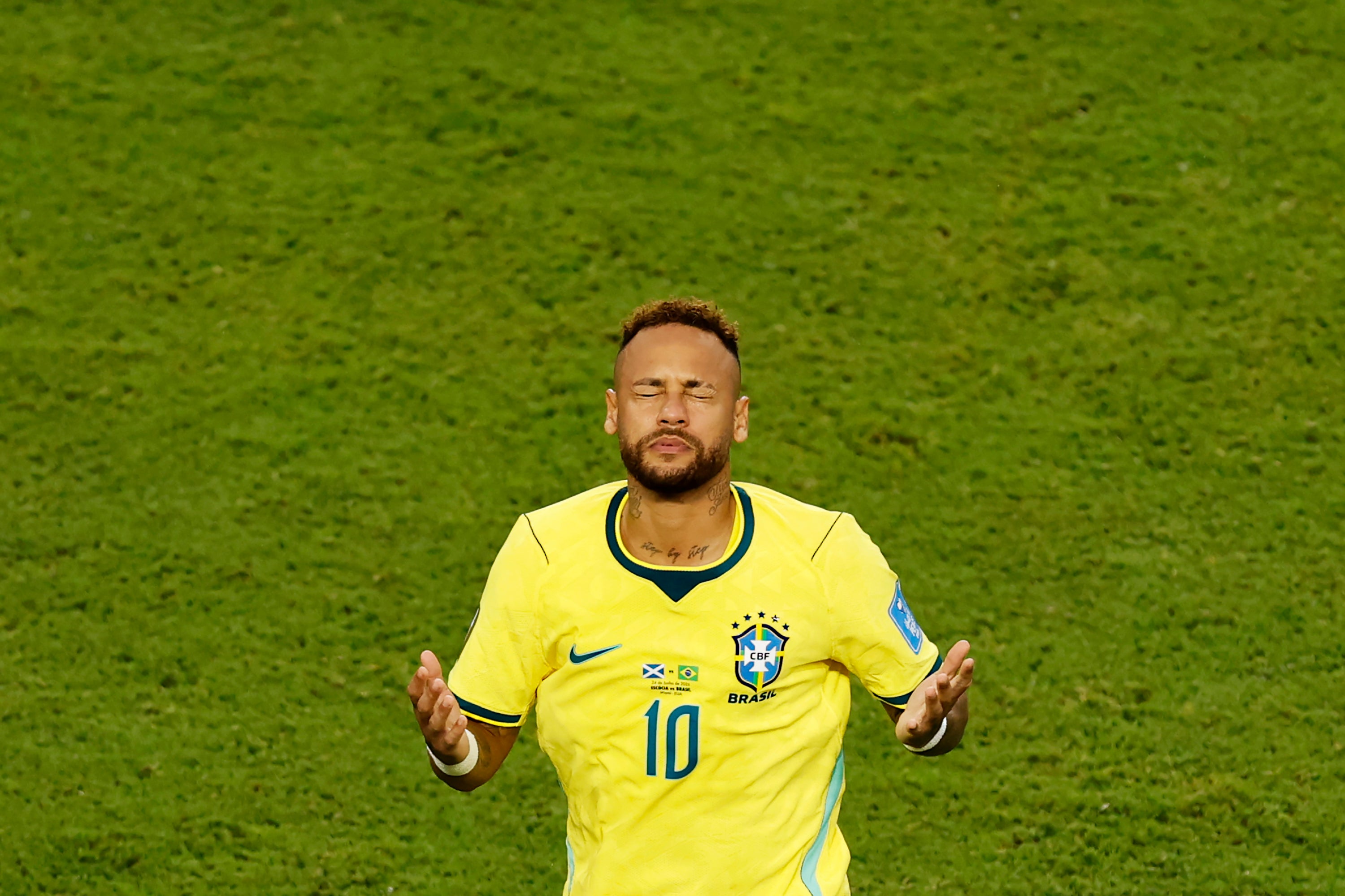 Neymar was making his 129th appearance for the national side
