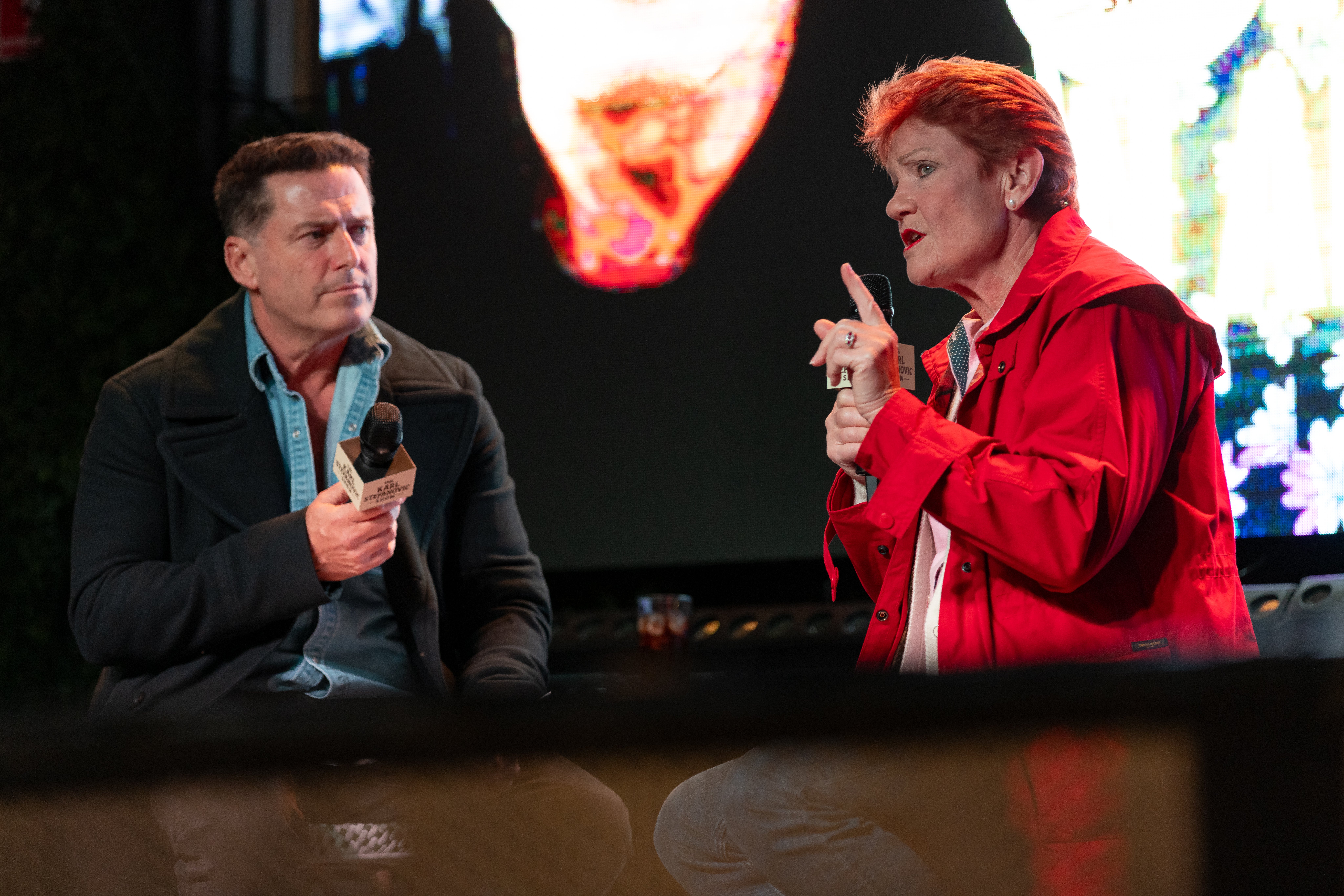 Karl Stefanovic’s first guest on the podcast was Pauline Hanson, the anti-immigration leader of One Nation (Getty)