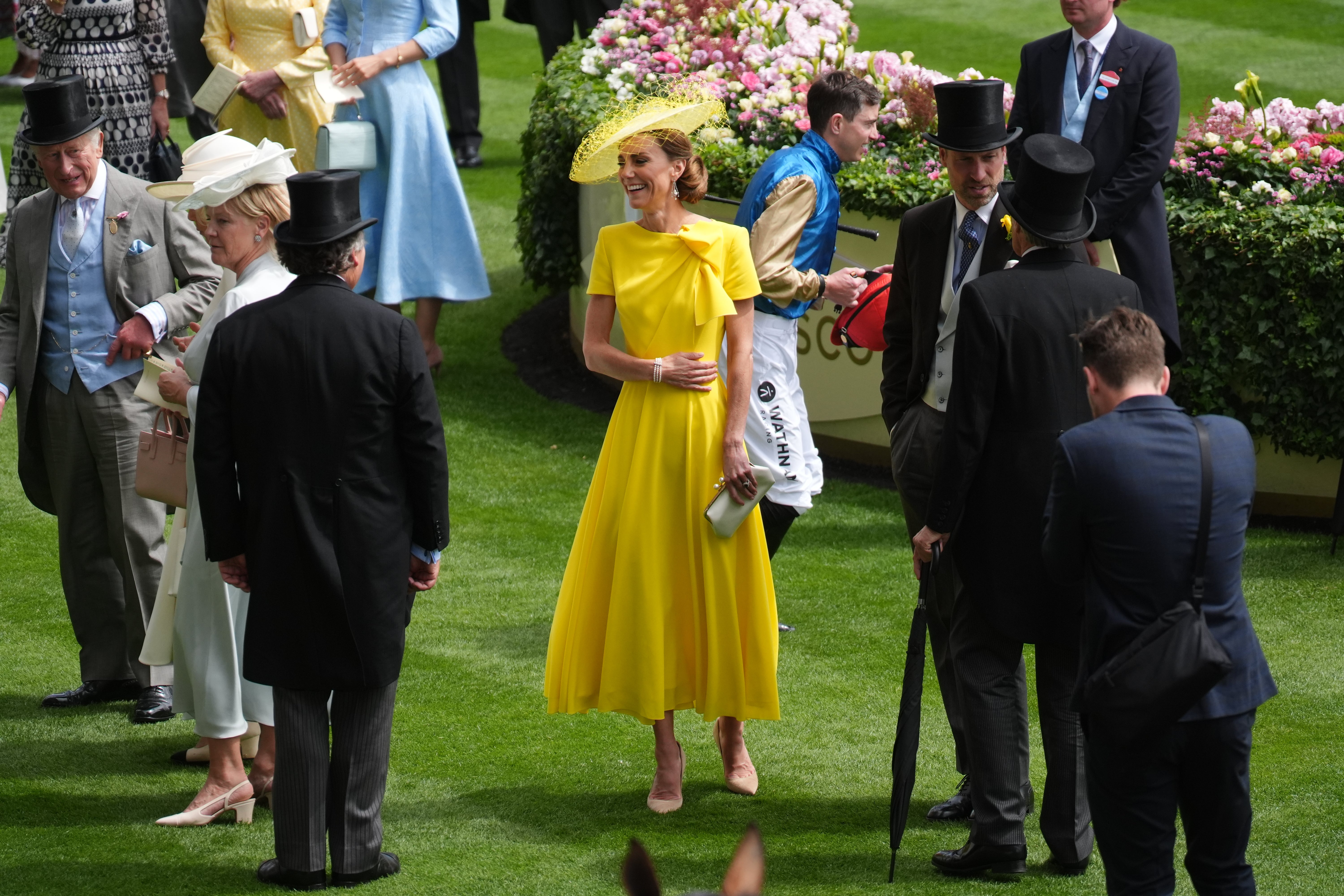 Kate wore a sunny yellow dress to Ascot this year