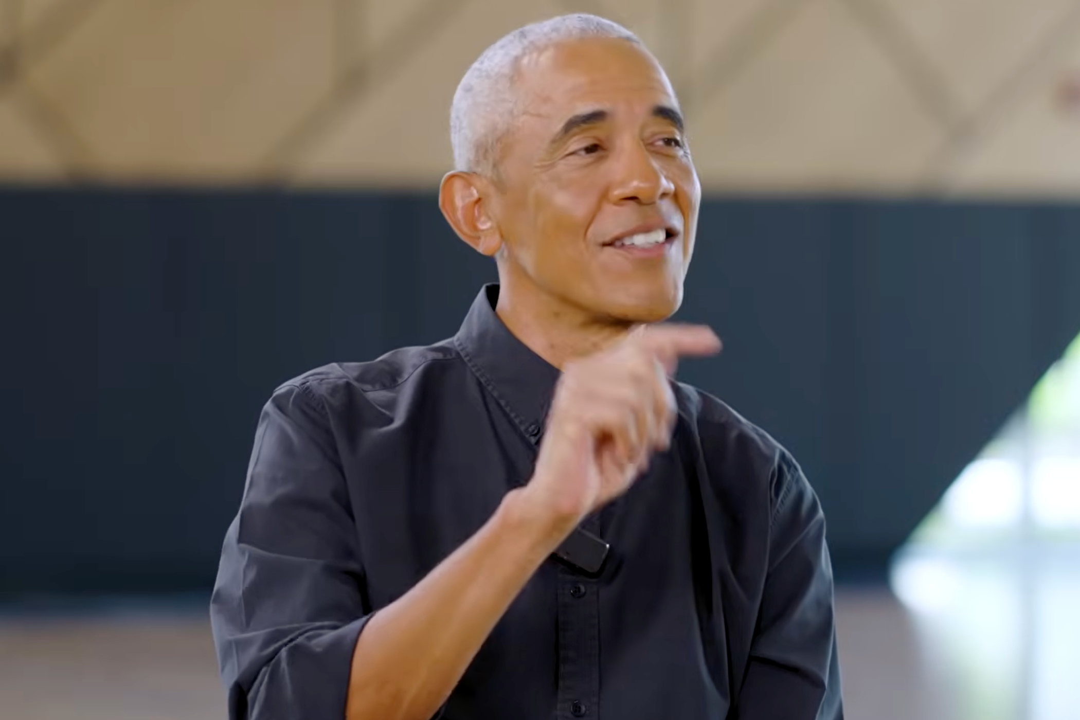 Former president Barack Obama admits he finds his successor's 'obsession' with him and his achievements in office 'strange' (All the Smoke/YouTube)