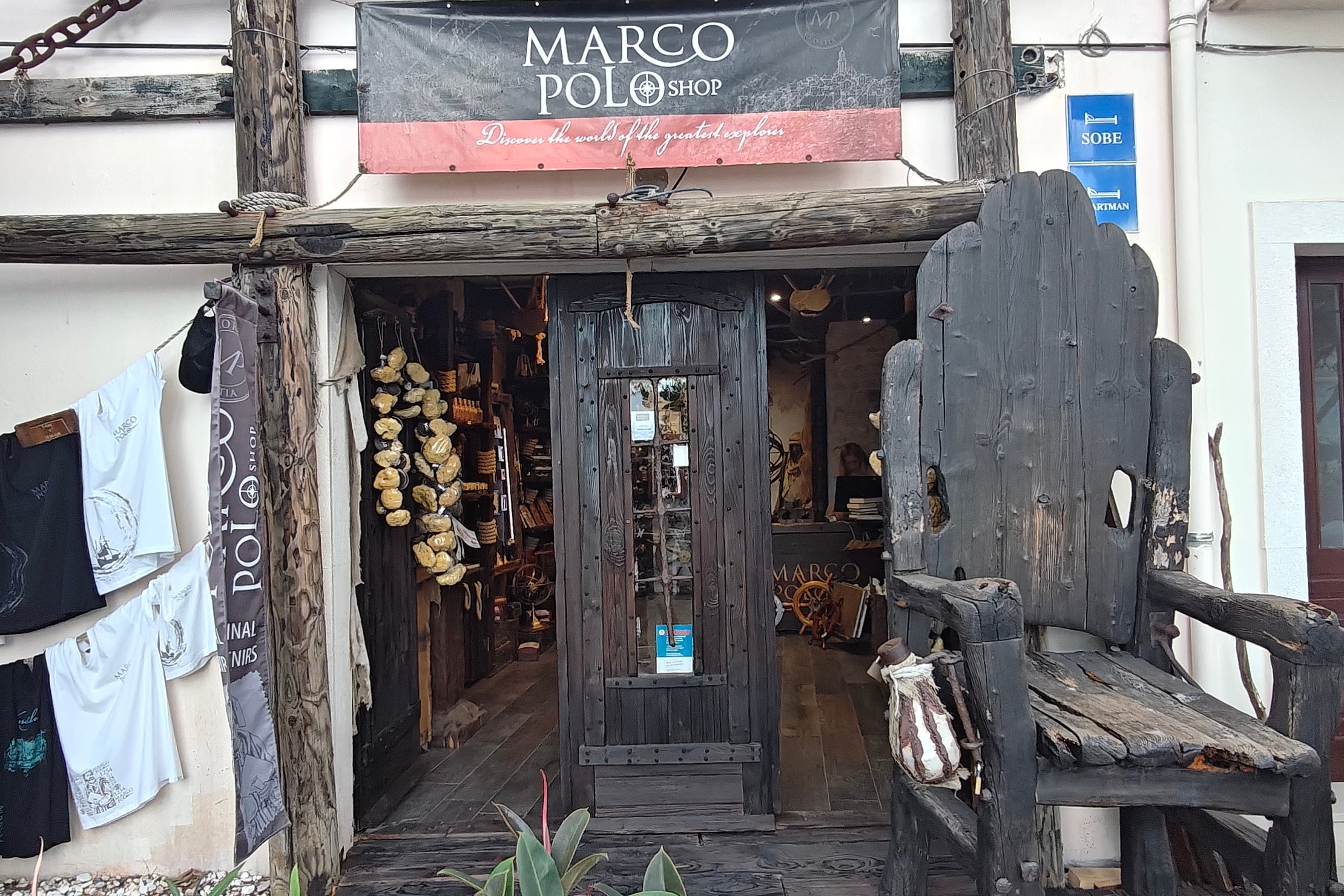 One of many Marco Polo-themed shops around the island (Marc Shoffman)