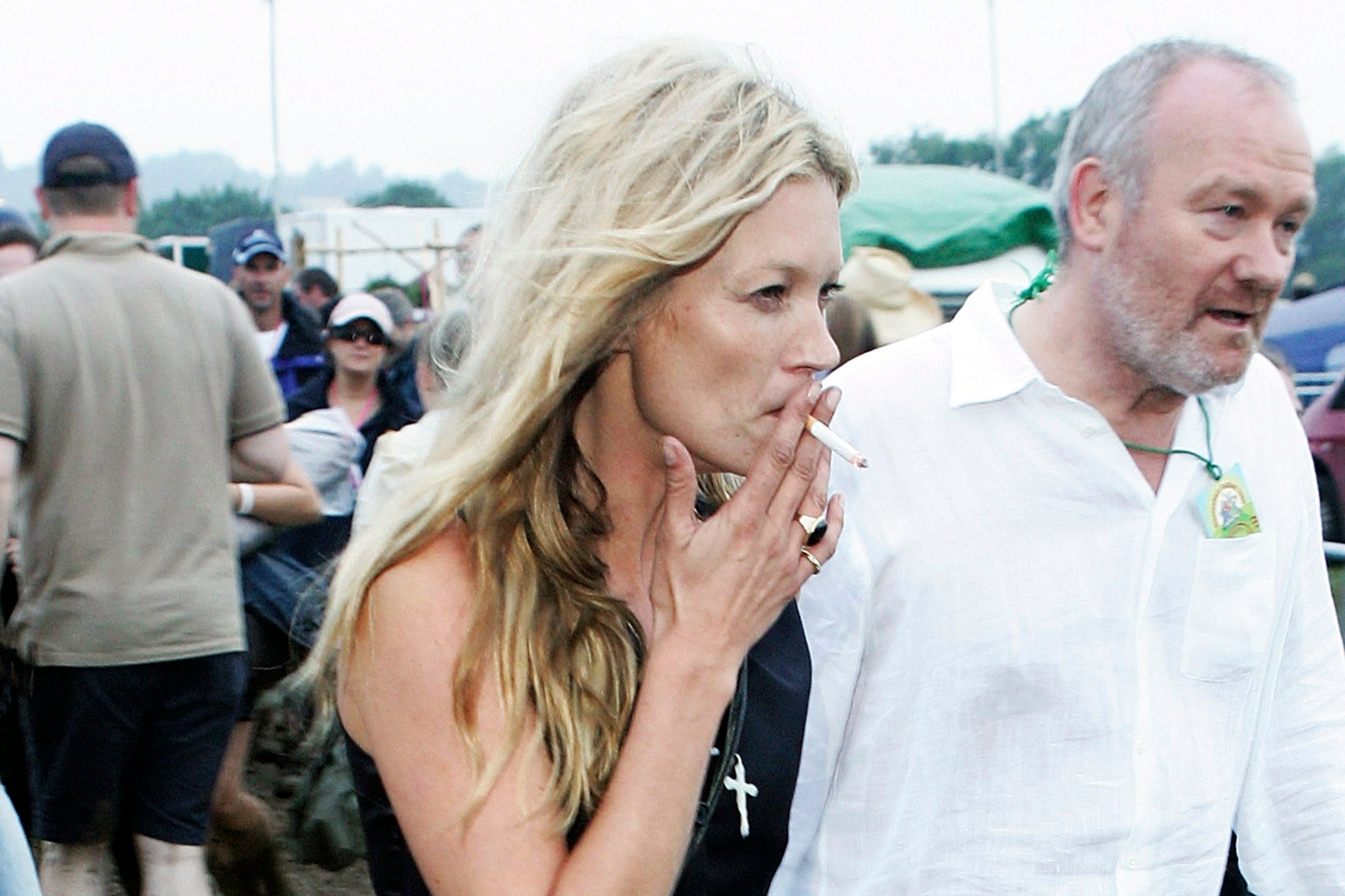 Smokers chic: Kate Moss was often seen smoking Marlboros back in the day (Getty)