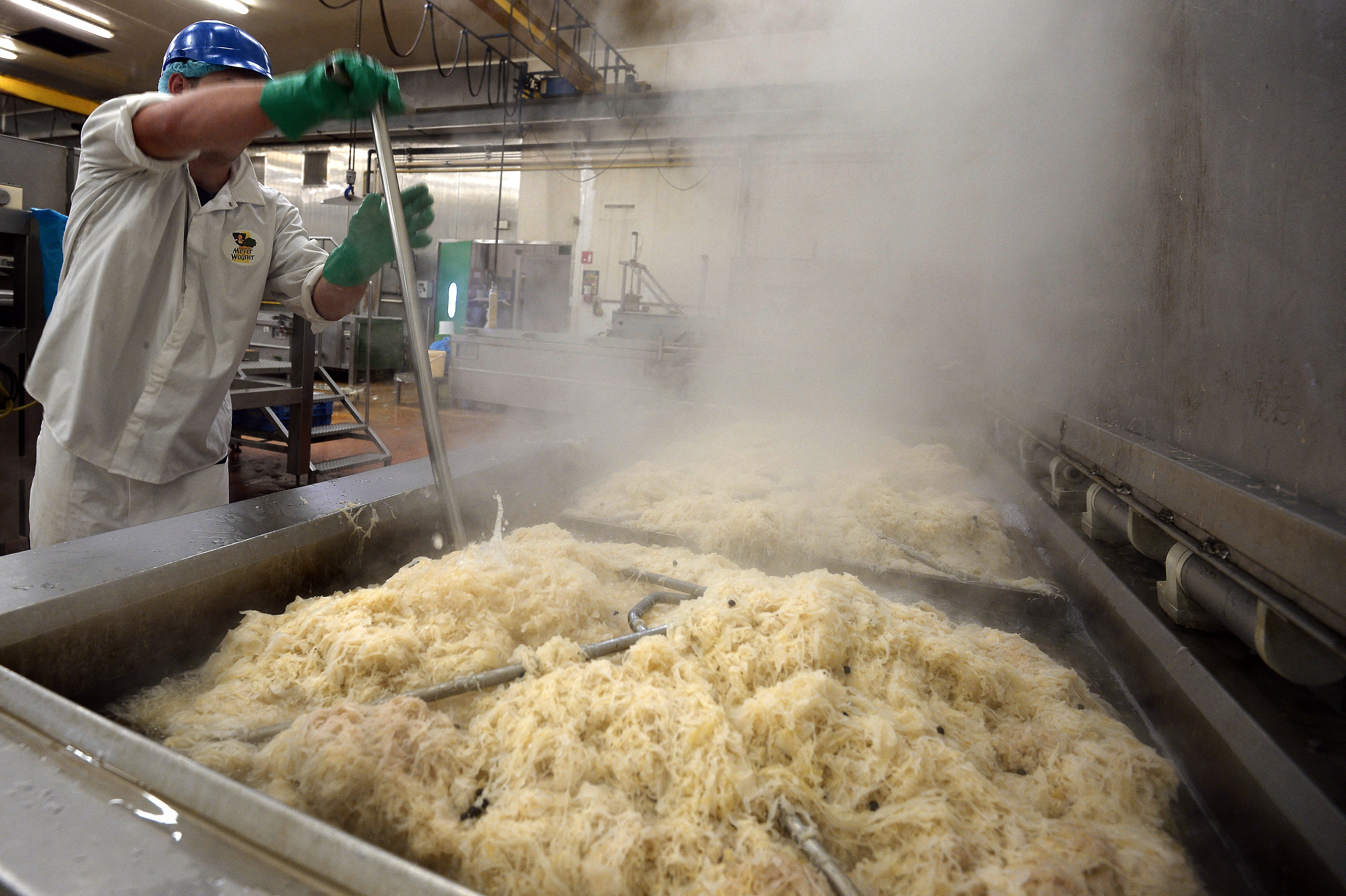 Sauerkraut is low in calories and high in fiber. A cup has four grams and 27 calories, according to federal data (AFP via Getty Images)