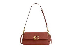 Coach jet suede shoulder bag