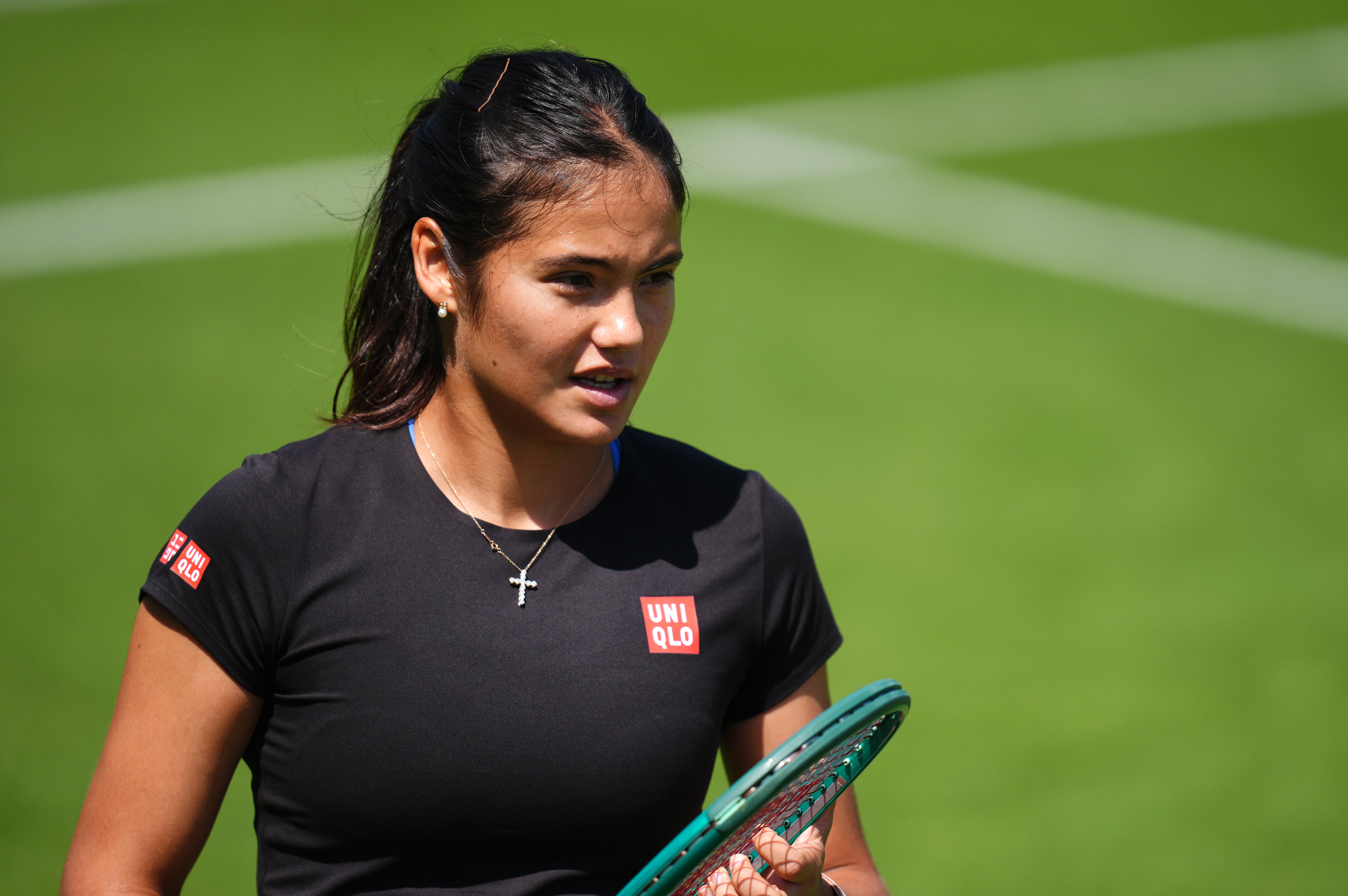 Emma Raducanu reached the third round at Wimbledon last year and could play Aryna Sabalenka again (PA)