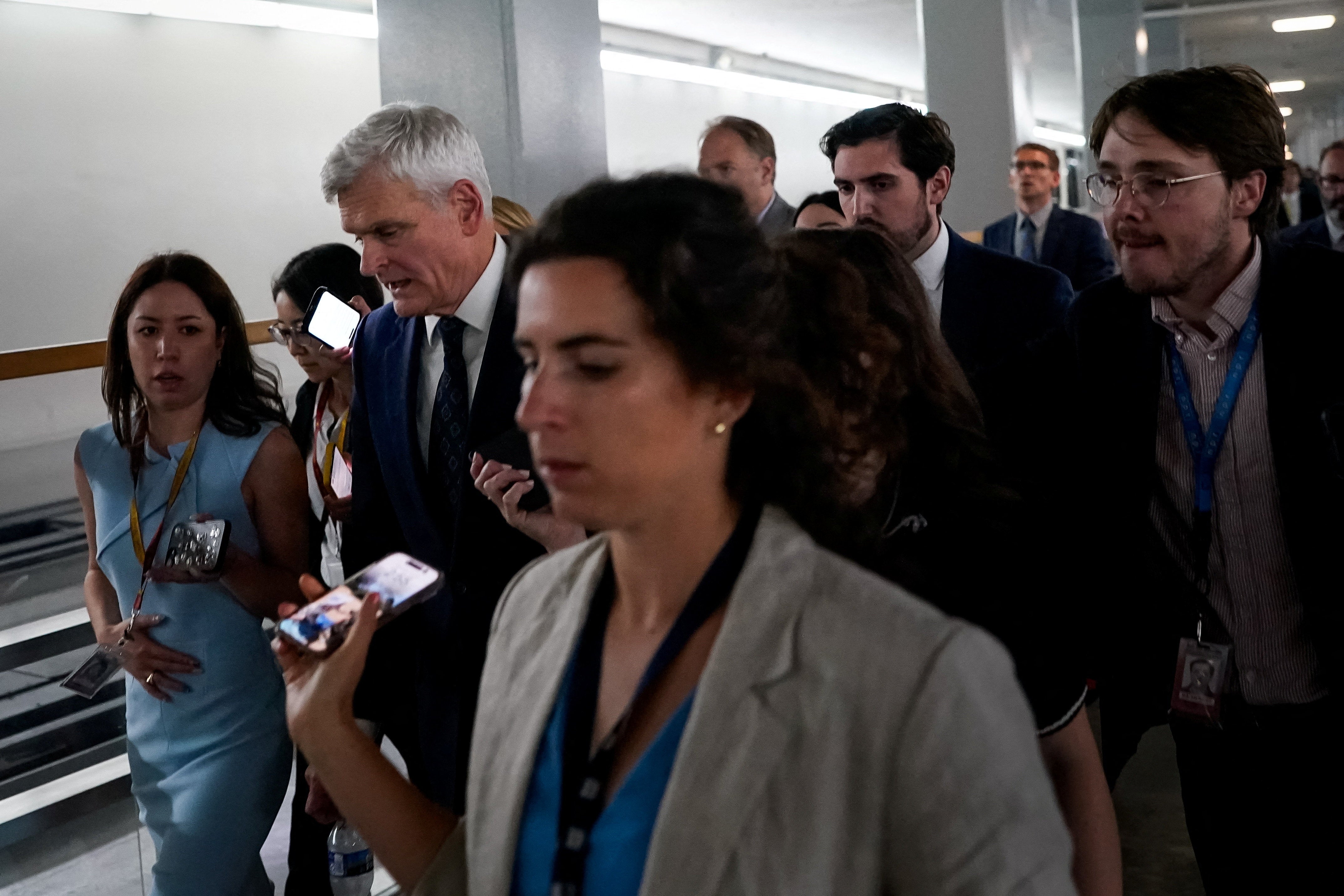 Bill Cassidy, a Louisiana senator who lost his primary to a Trump-endorsed challenger, voted against a measure to restrict Trump's warmaking on Wednesday (Reuters)