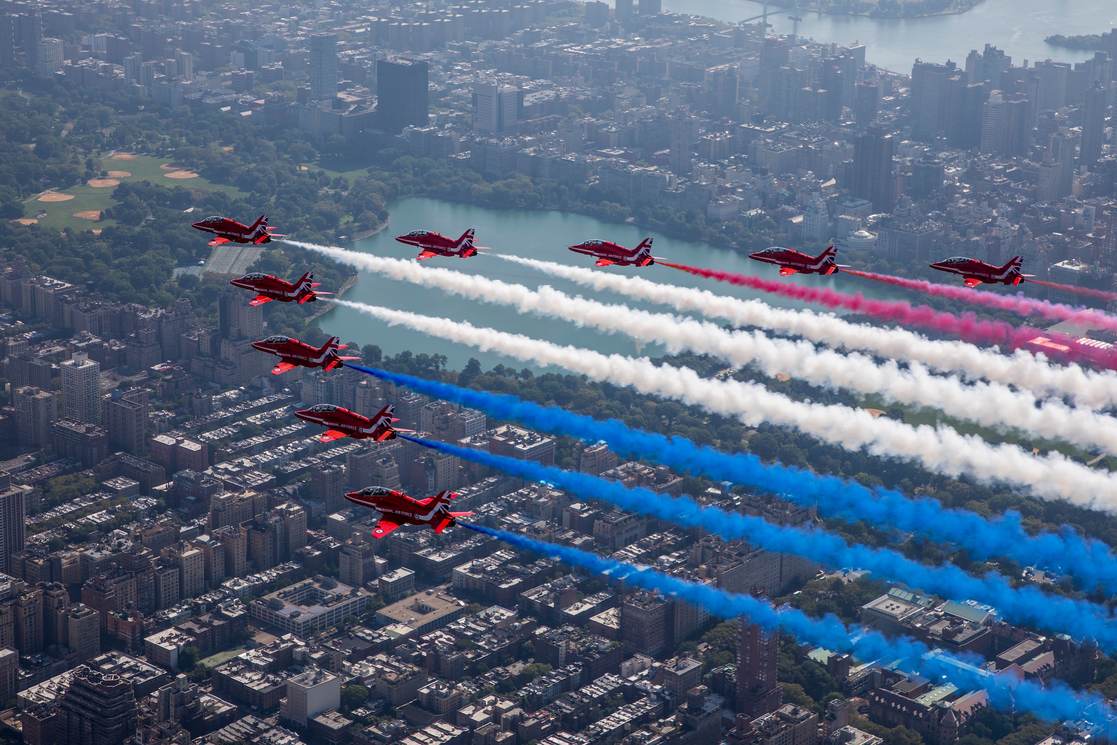 The Red Arrows have been on tour in North America (file photo) (PA Media)