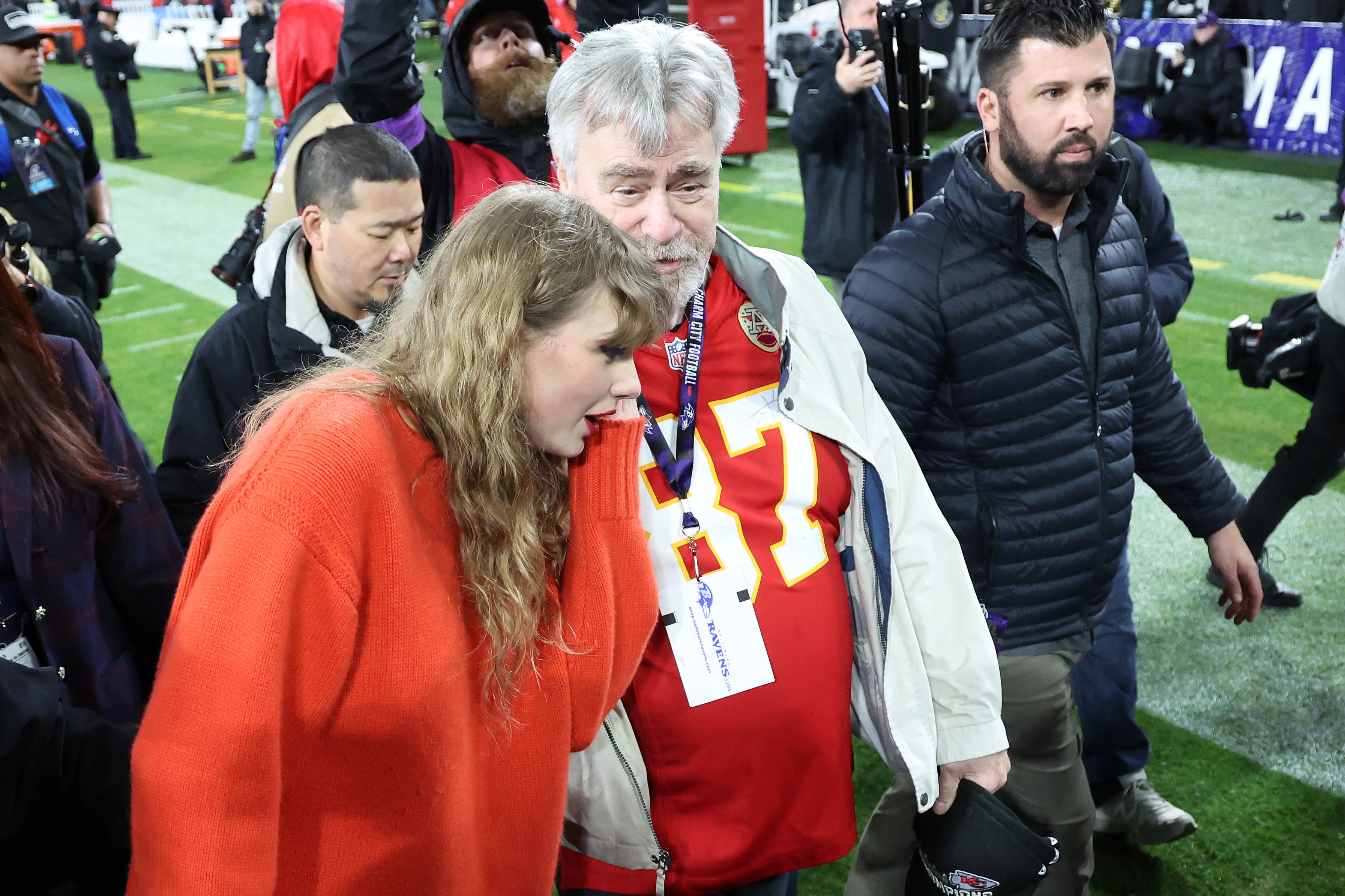Ed Kelce described Taylor Swift as the 'girl next door' ahead of her wedding to his son (Getty)