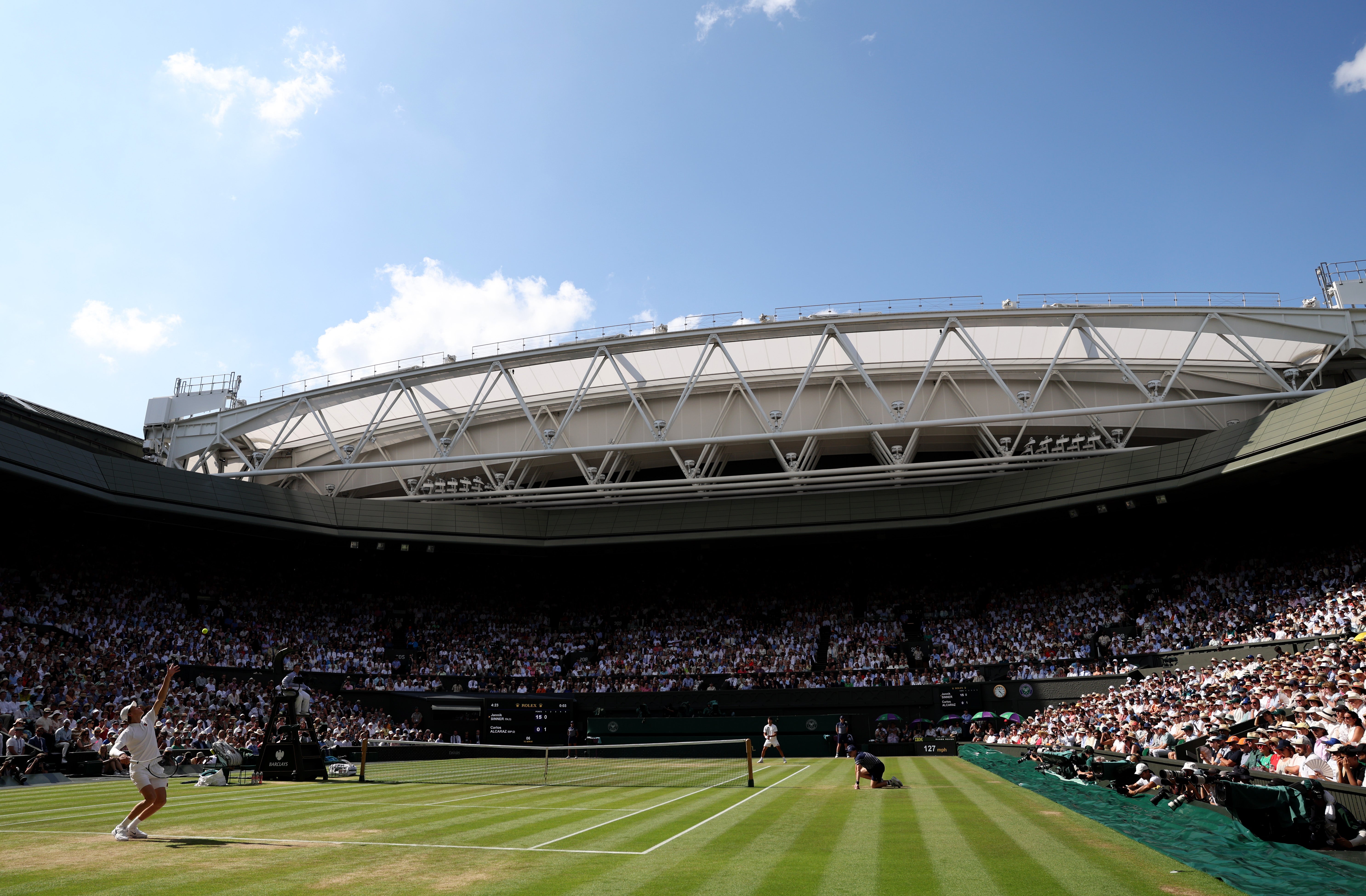 Wimbledon waved goodbye to line judges last year