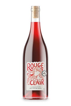 Aldi's Specially Selected Rouge Clair, whose thermochromic label turns blue when it's cold enough to pour (Aldi)