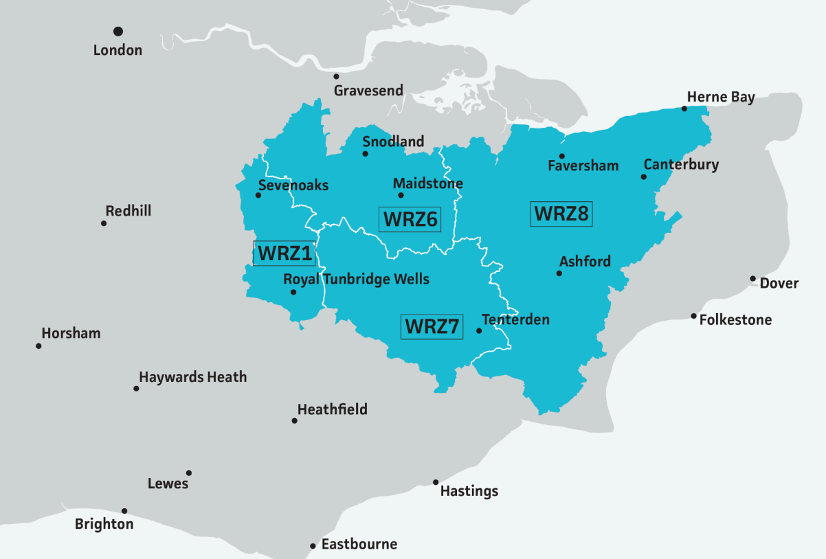 South East Water's hosepipe ban covers much of the Kent region