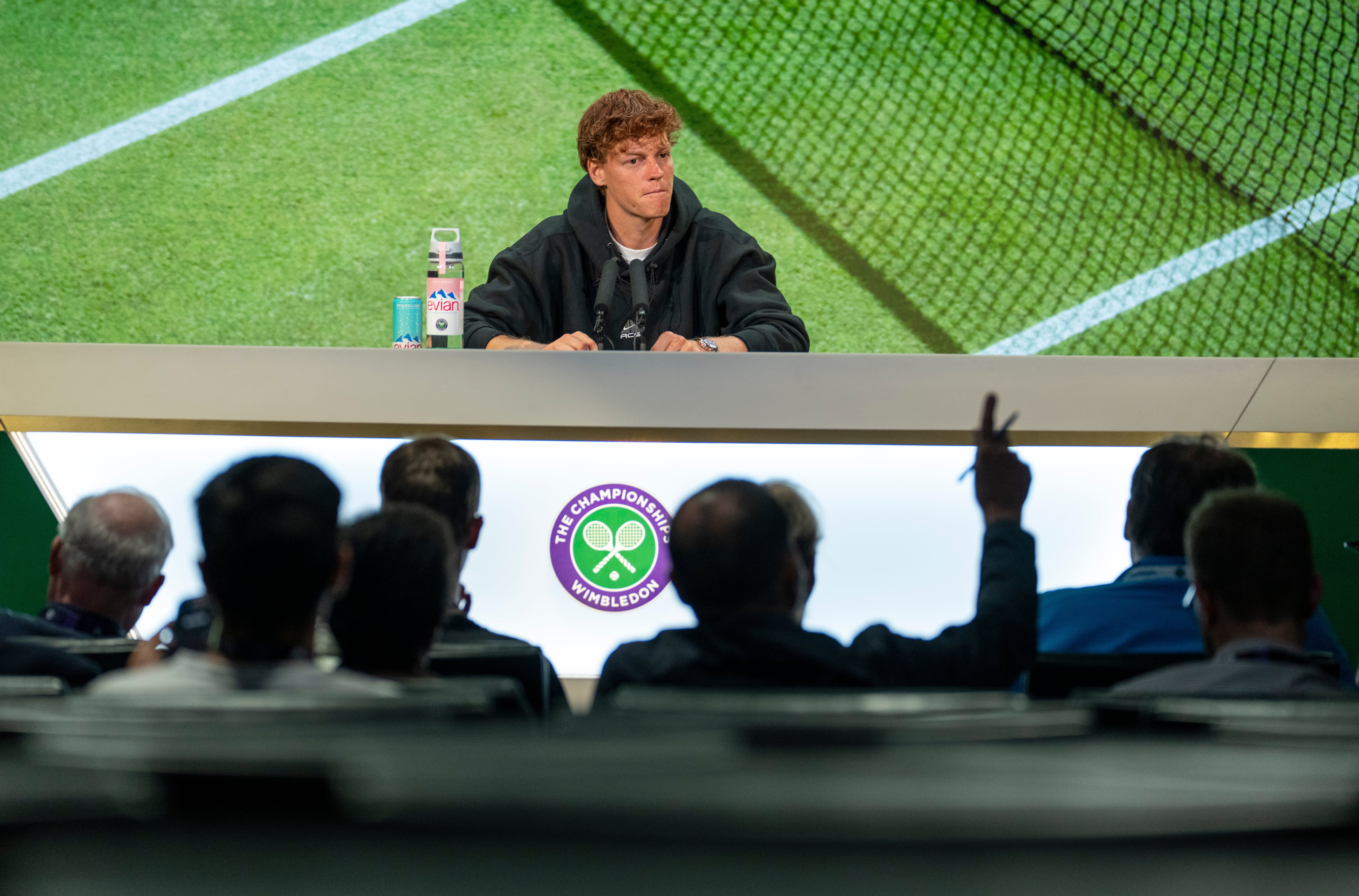 Sinner said he wanted to ‘talk about tennis’ and shut down a question about player welfare (Getty)