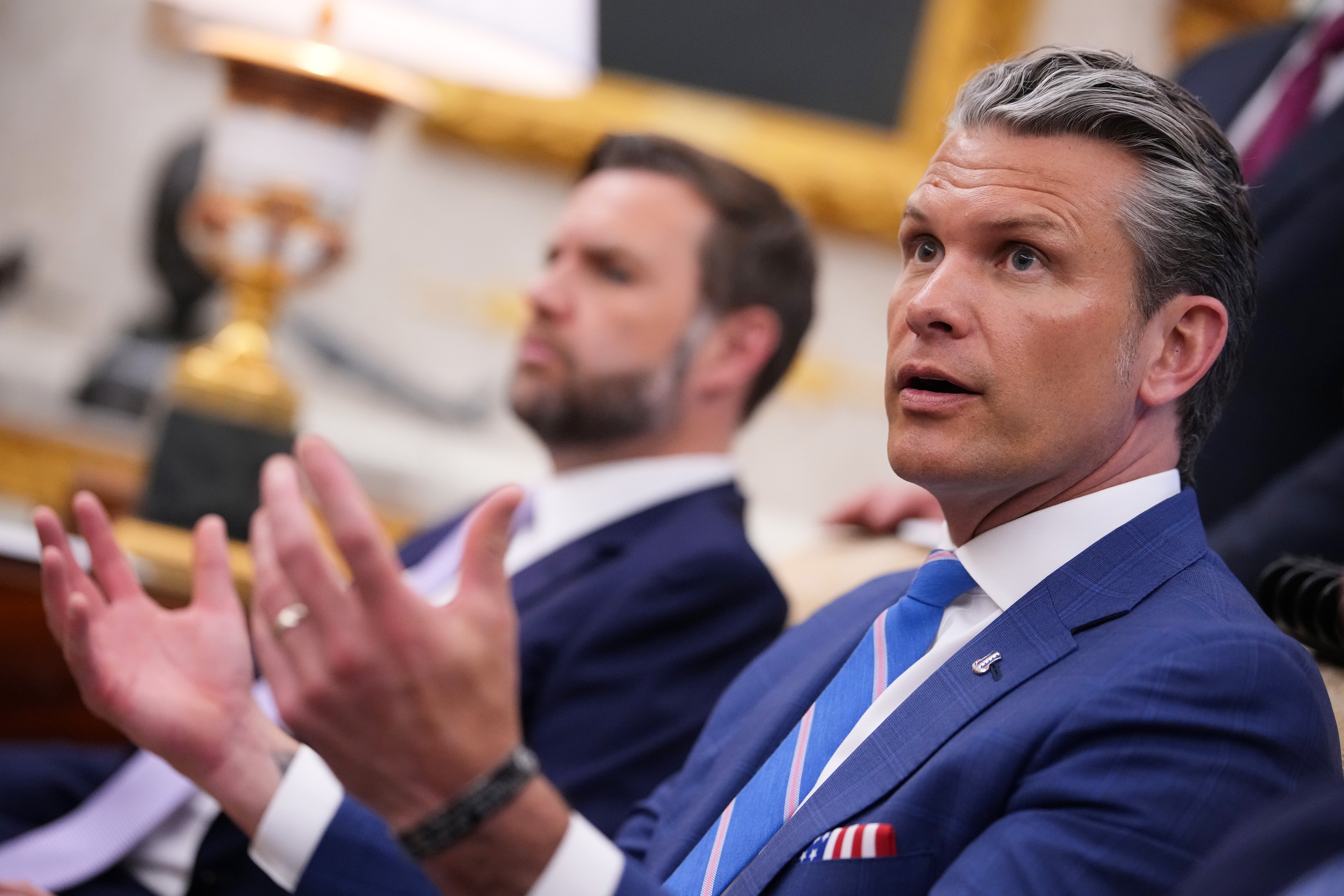 Defense Secretary Pete Hegseth removed flu vaccine requirements for service members in April (Getty)