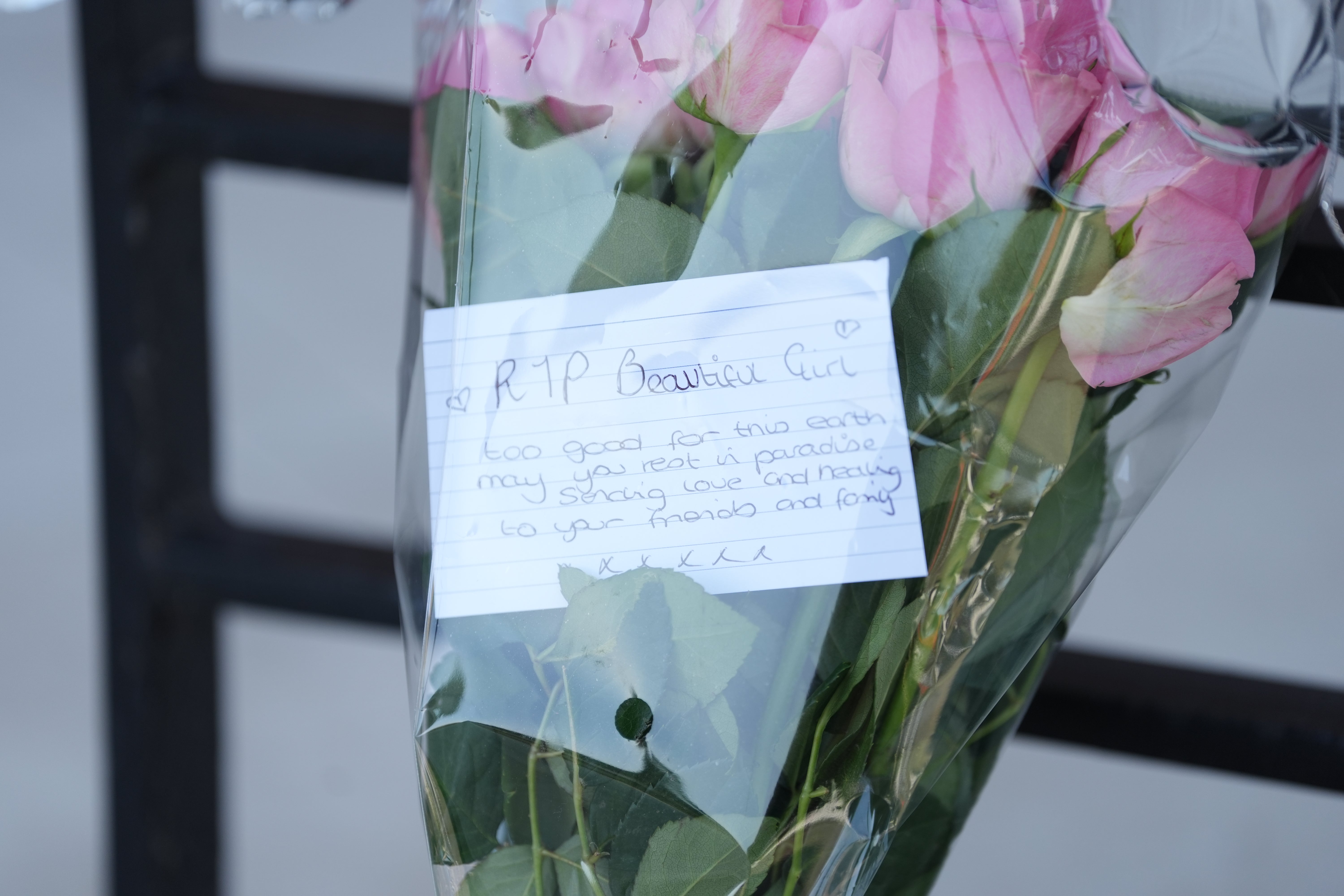 Floral tributes left near Syward Place (Jonathan Brady/PA) (PA Wire)