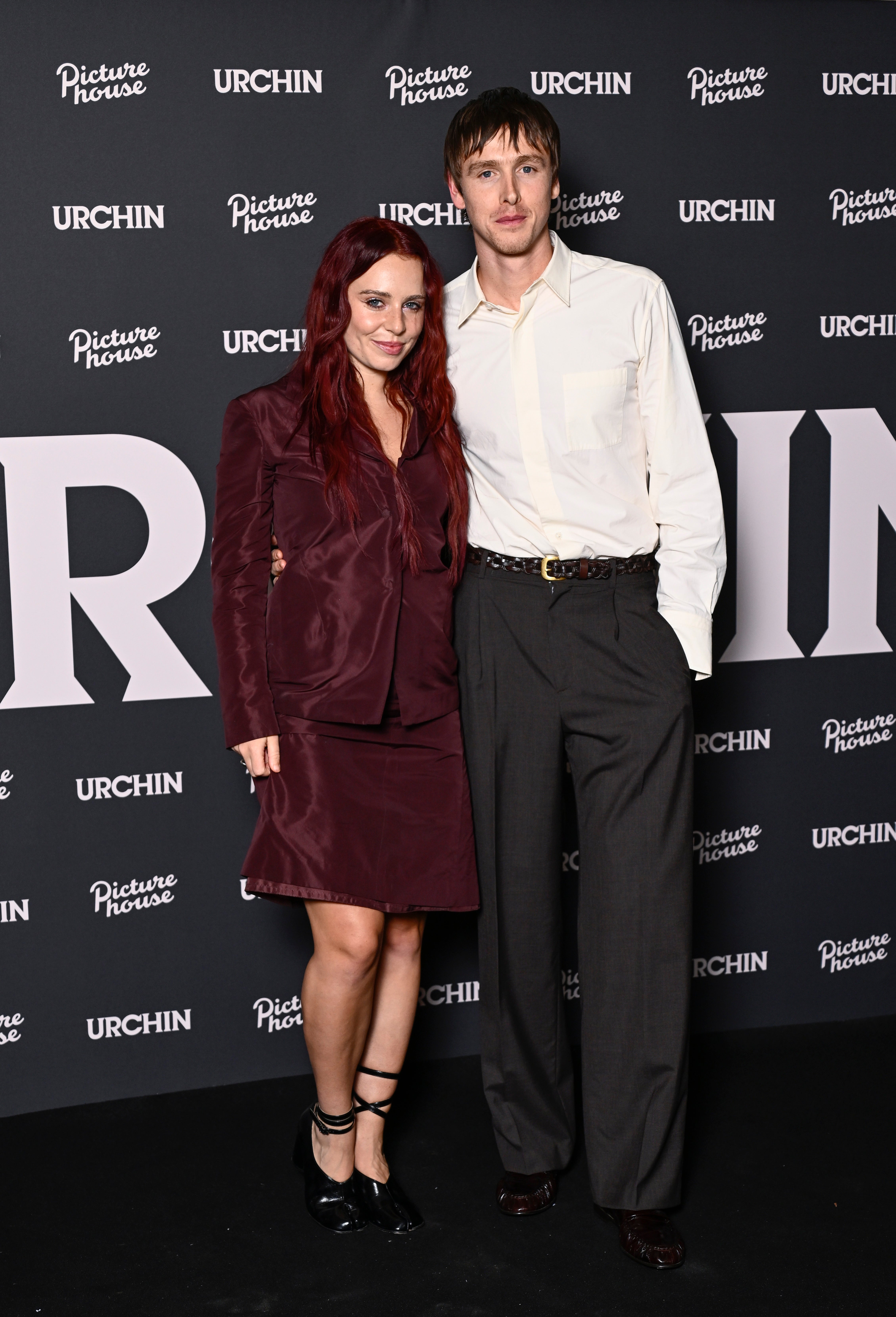 Dickinson with his longterm girlfriend, Rose Gray (Getty)