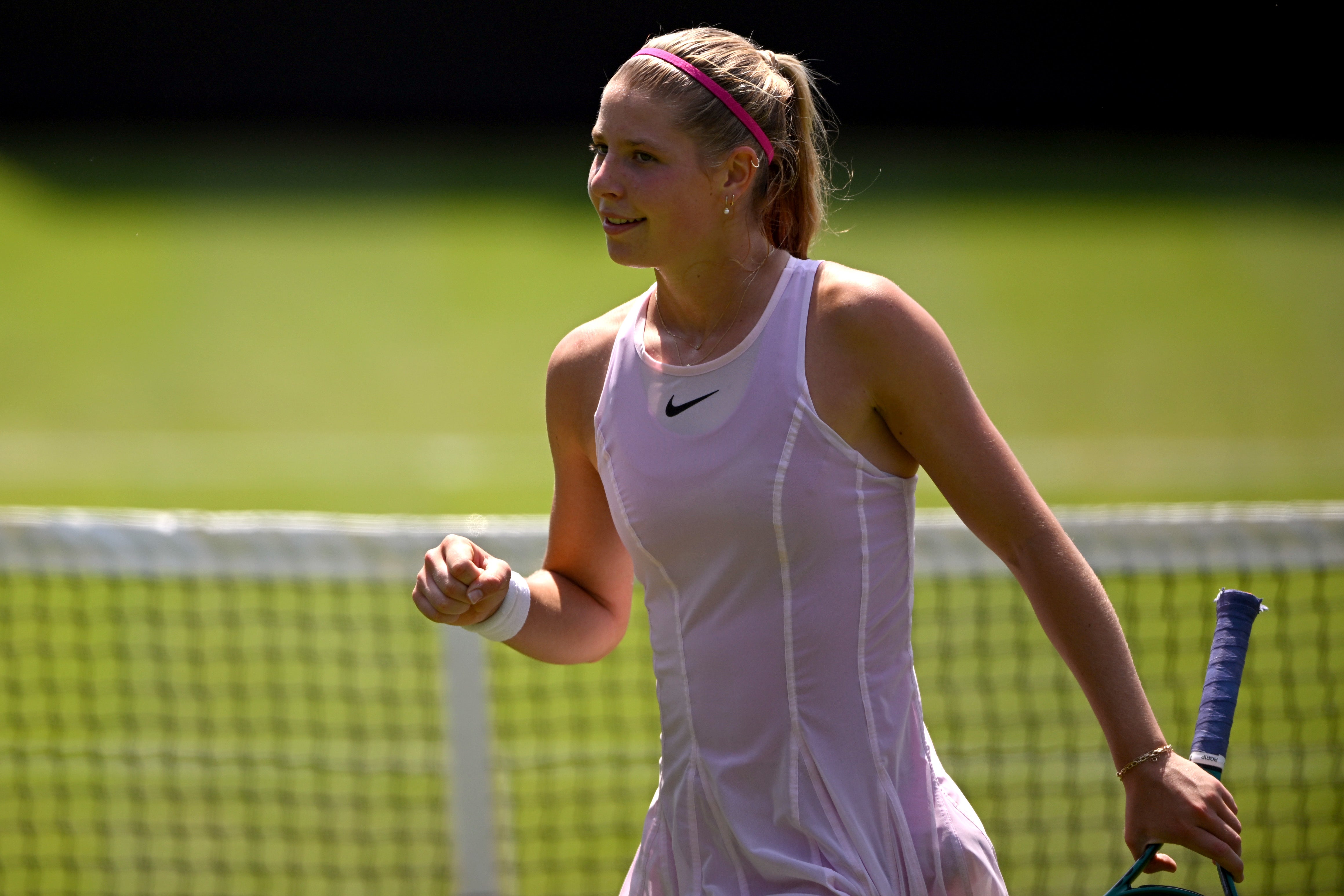 Hannah Klugman will face former Wimbledon champion Barbora Krejcikova
