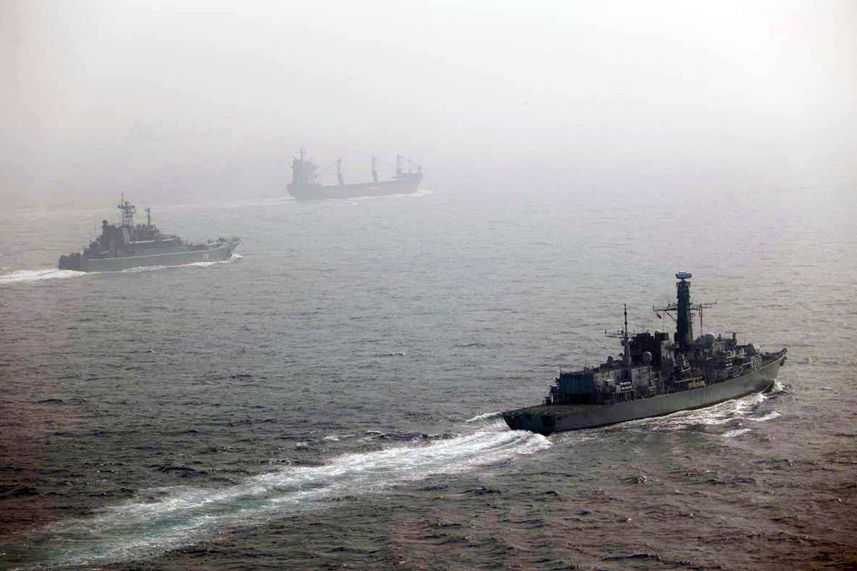Royal Navy shadows Russian warships in UK waters for three months Royal Navy shadows Russian warships in UK waters for three months