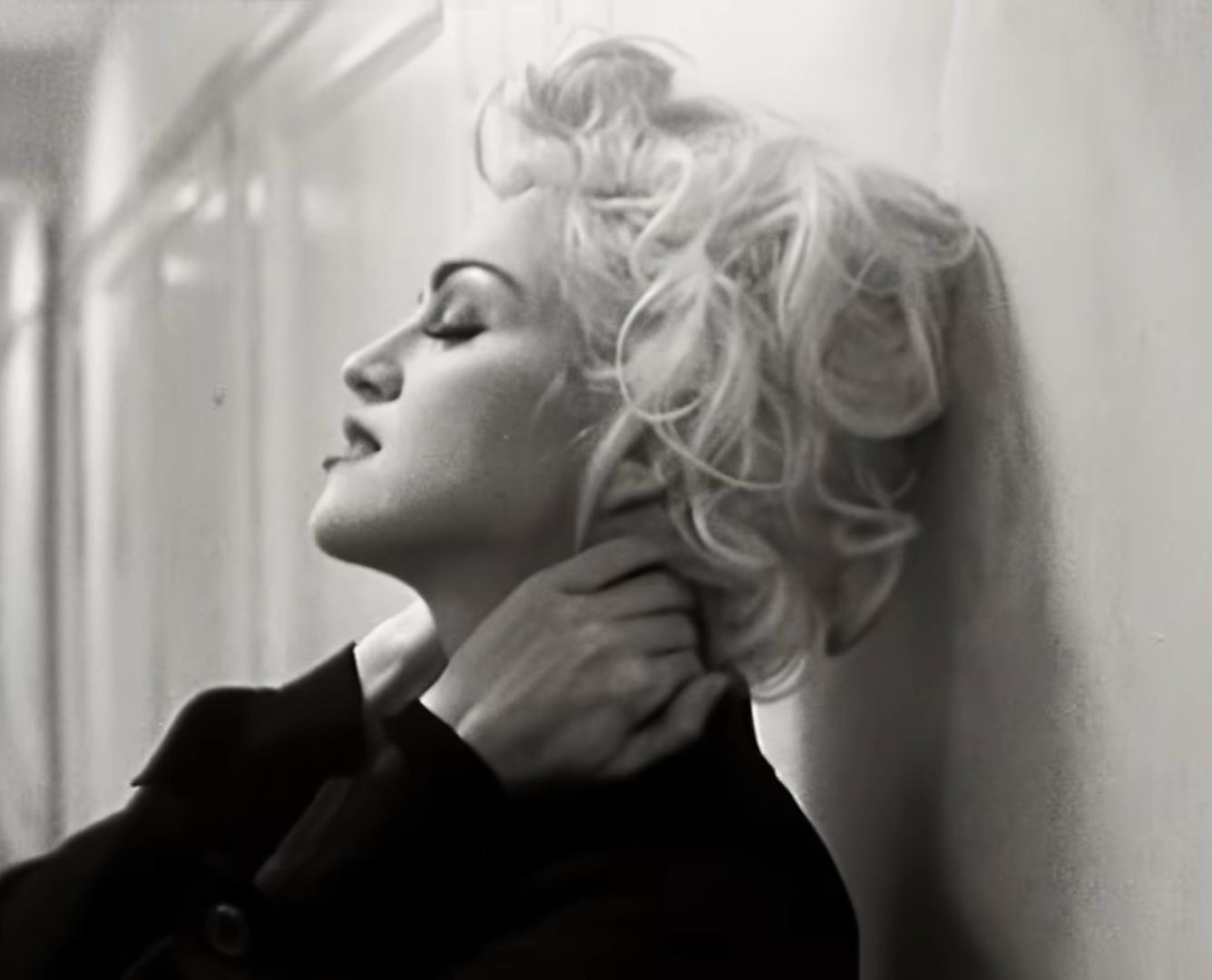 Madonna in her video for ‘Justify My Love’