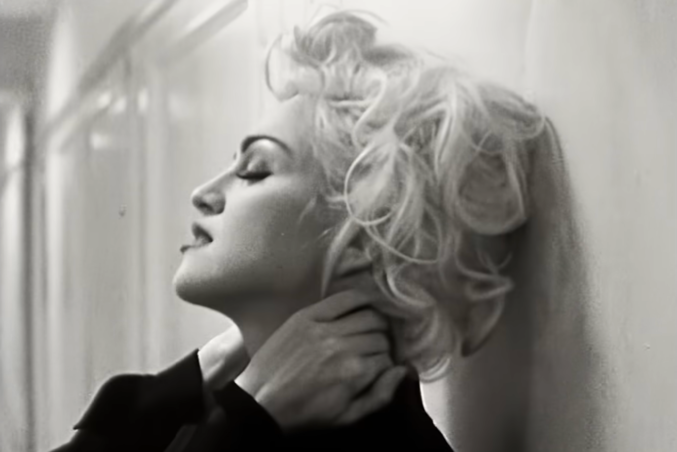 Madonna in her video for ‘Justify My Love’ (Warner Bros)
