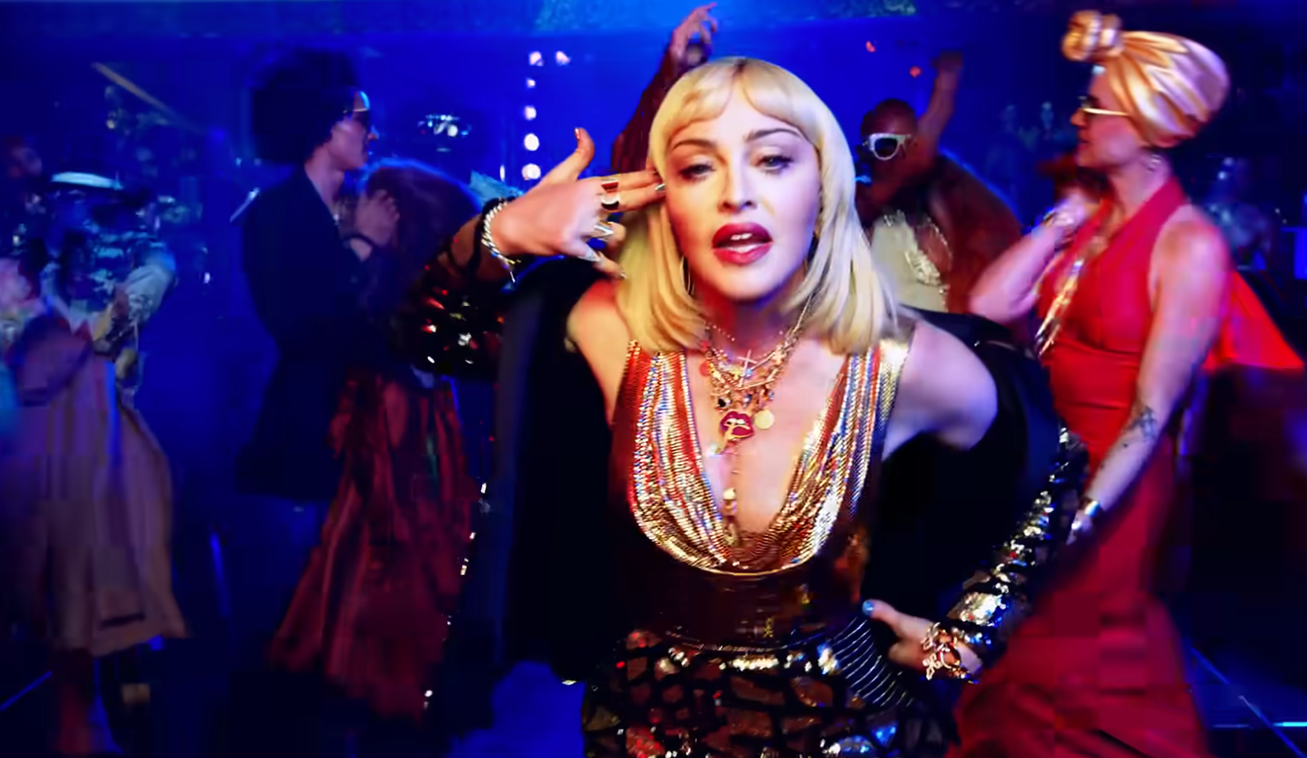 Madonna in her video for ‘God Control’