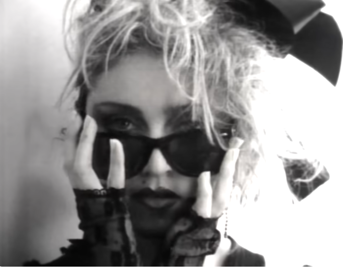 Madonna in her video for ‘Lucky Star’