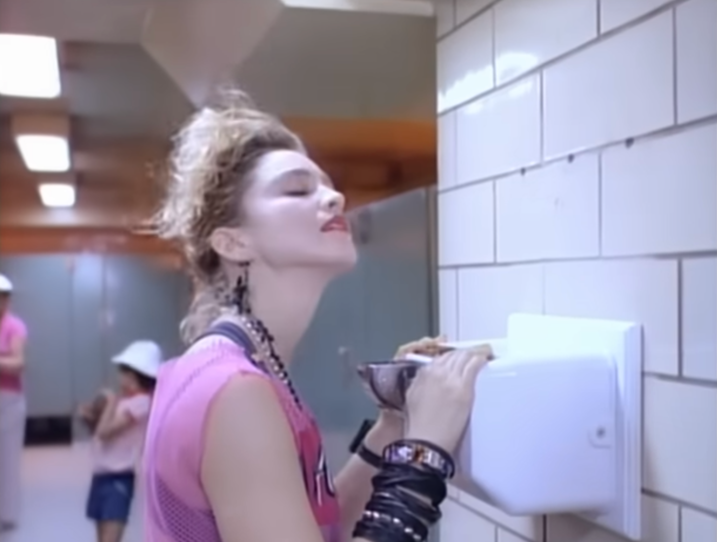 Madonna in her video for ‘Into the Groove’