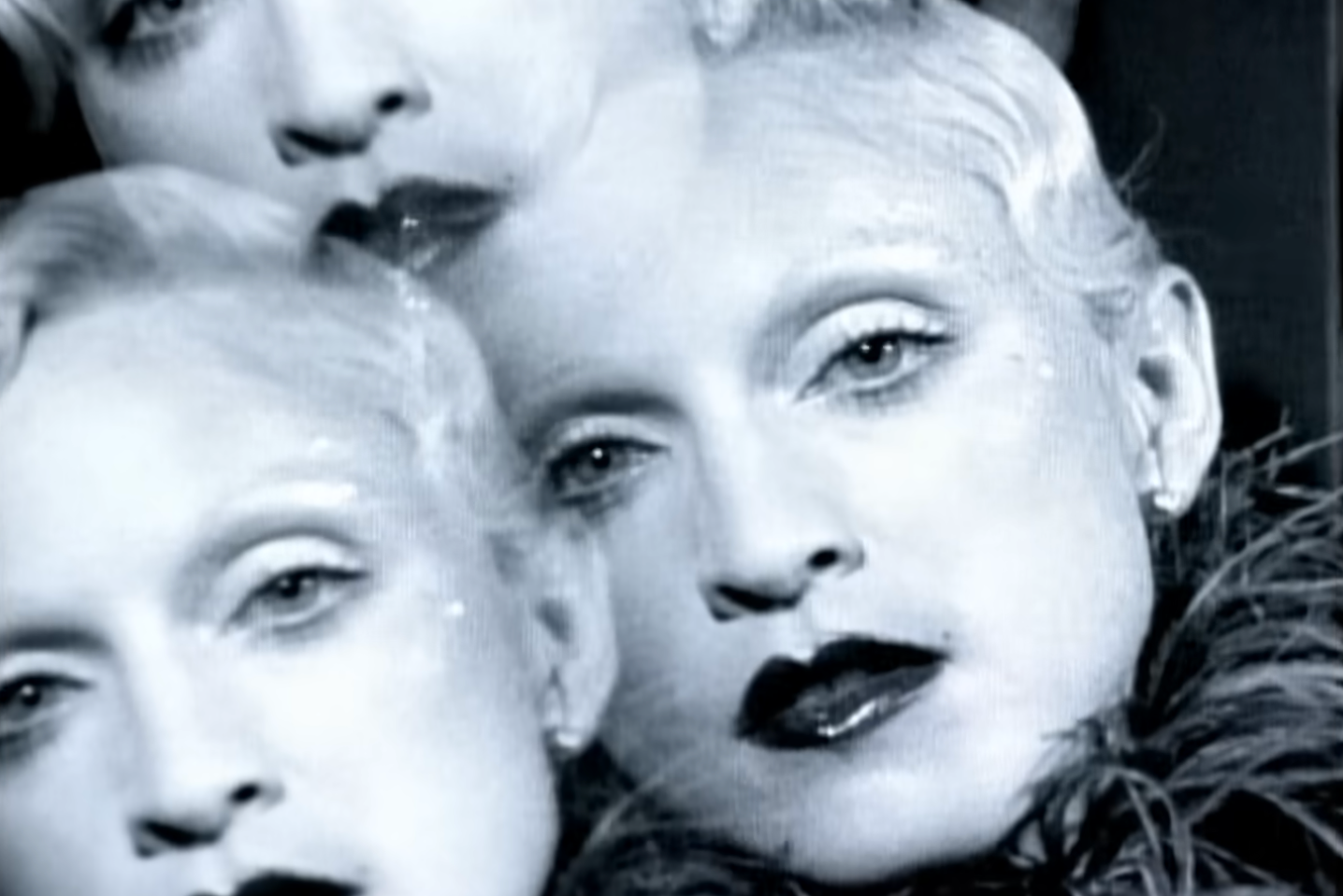 Madonna in her video for ‘Deeper and Deeper’ (Warner Bros)