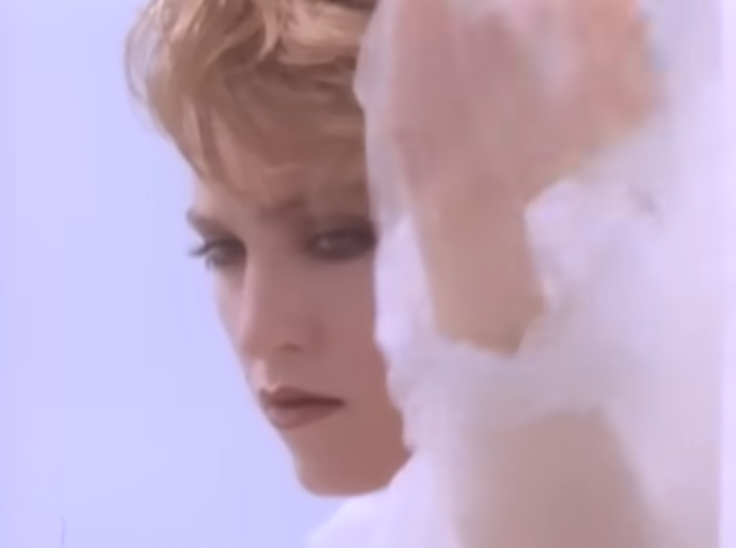 Madonna in her video for ‘Like a Virgin’