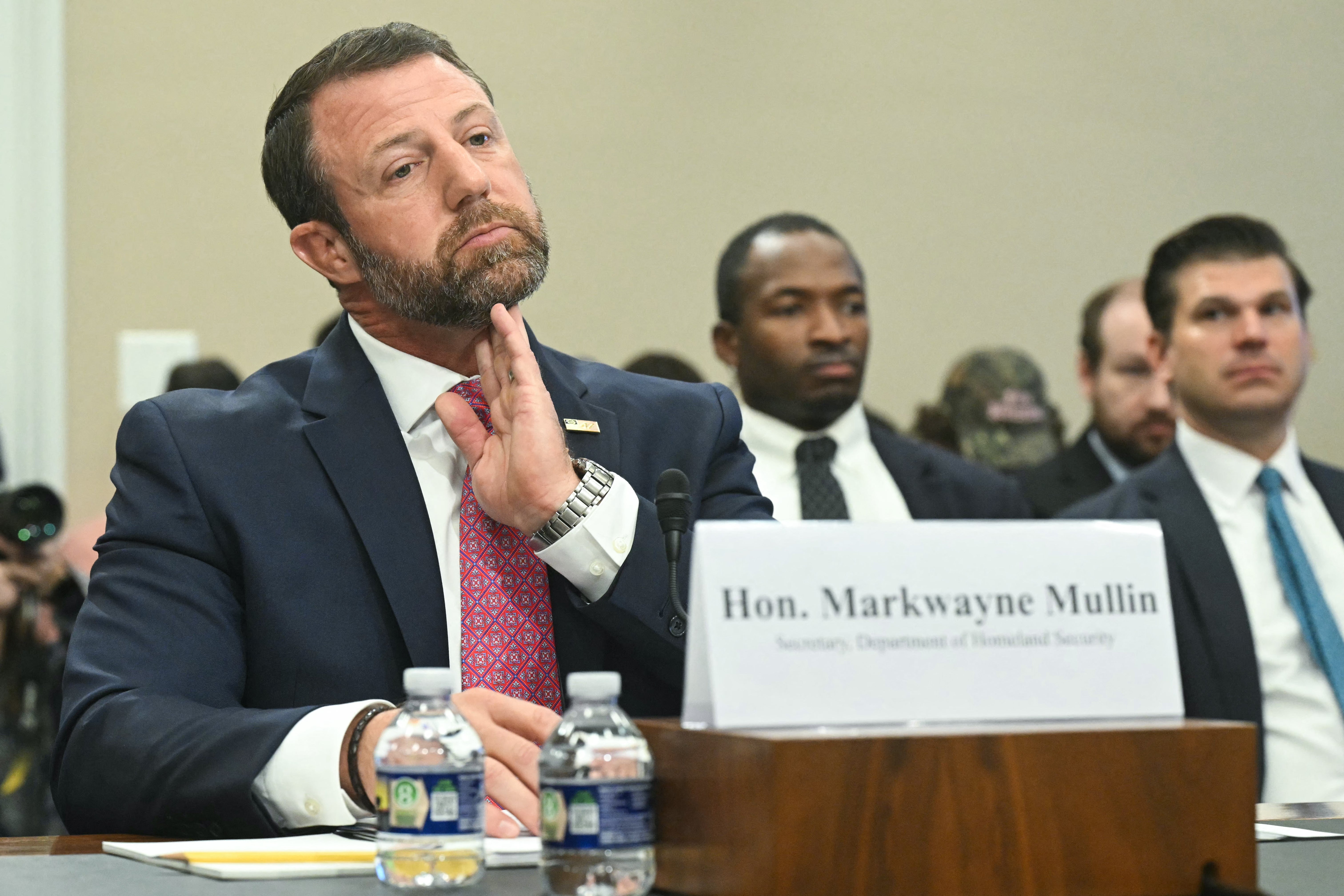 Homeland Security Secretary Markwayne Mullin admitted to lawmakers Thursday that the department was reviewing the 11 warehouses purchased under Kristi Noem’s leadership