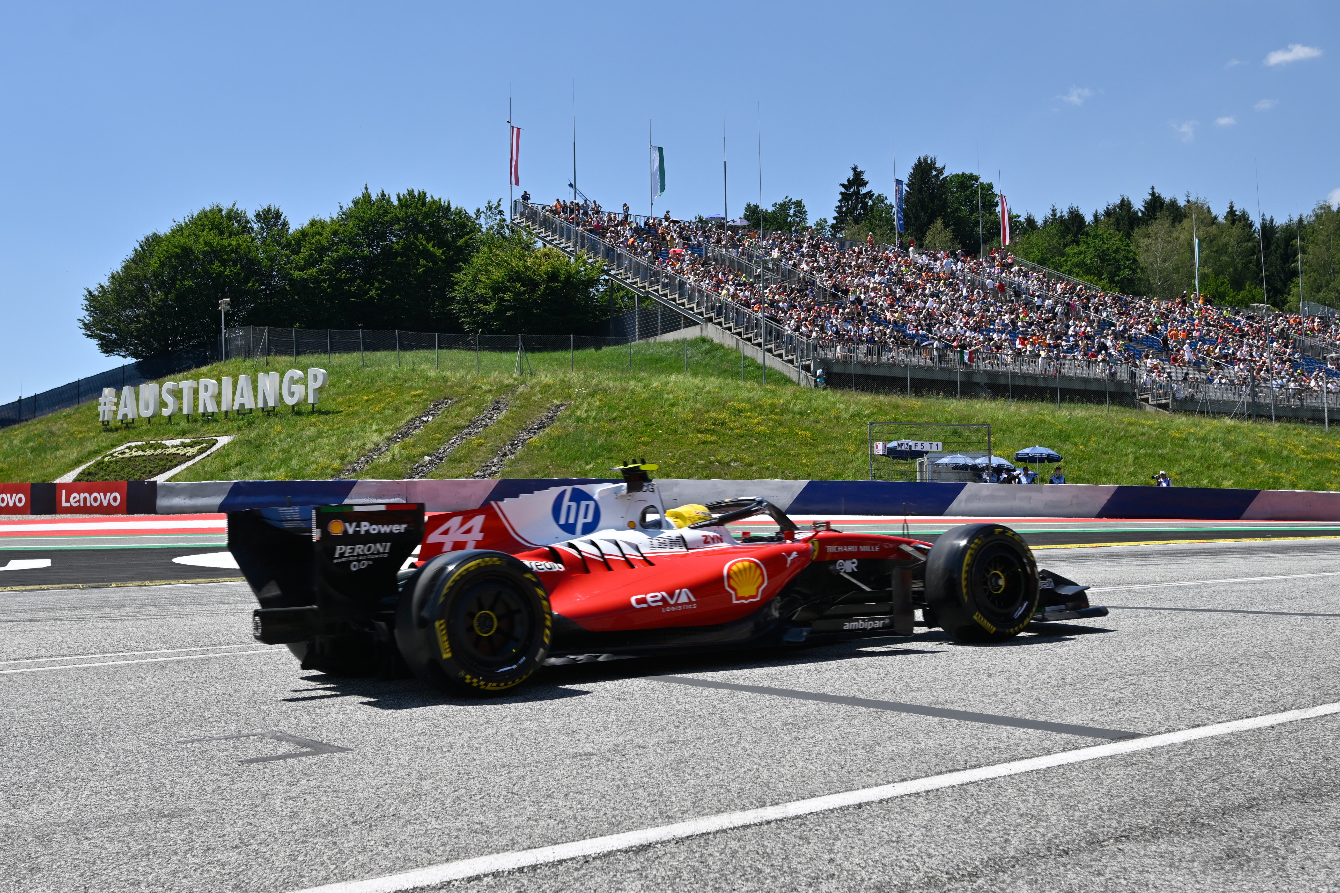 Lewis Hamilton finished fifth in first practice in Austria (Denes Erdos/AP) (AP)