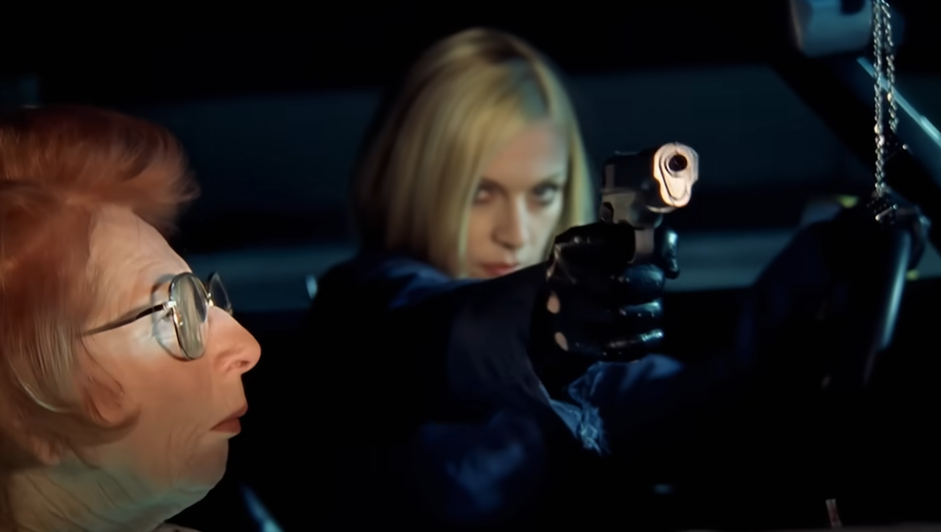 Madonna in her video for ‘What It Feels Like for a Girl’