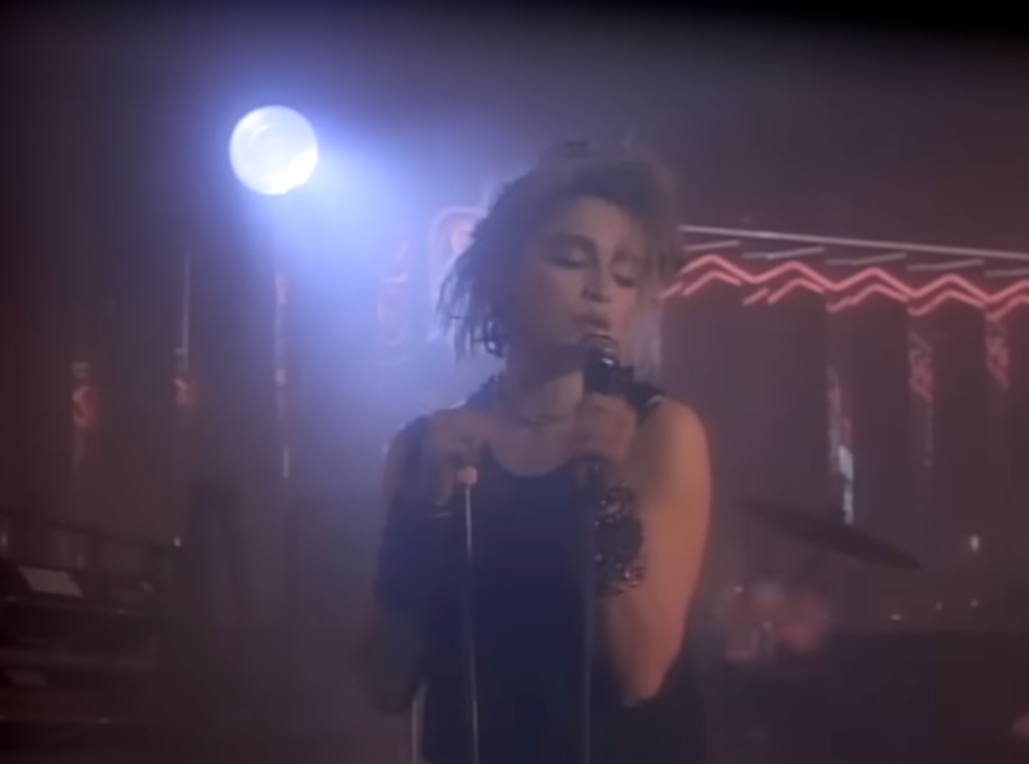 Madonna in her video for ‘Crazy for You’