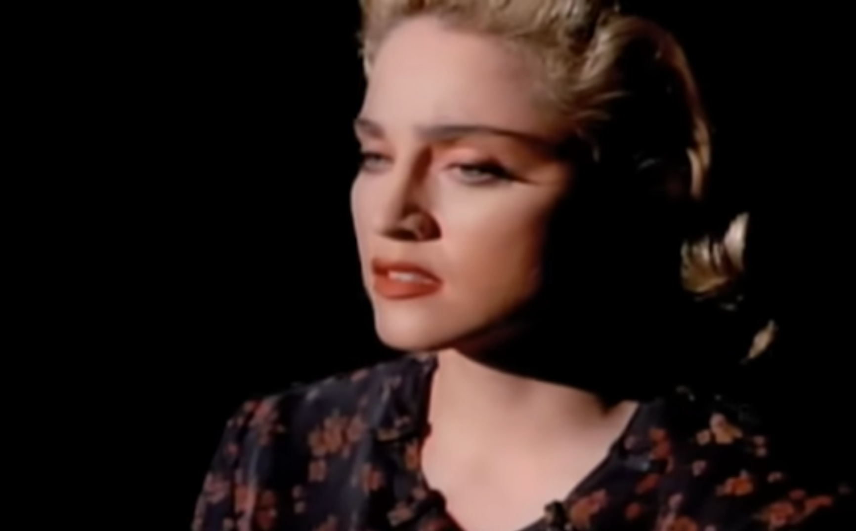 Madonna in her video for ‘Live to Tell’