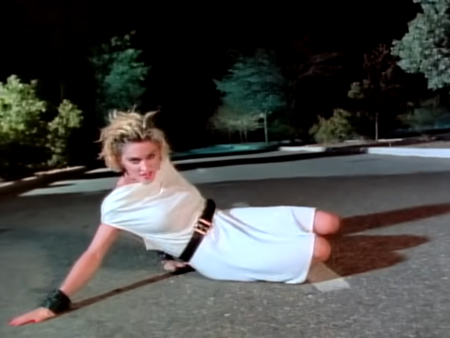 Madonna in her video for ‘Burning Up’