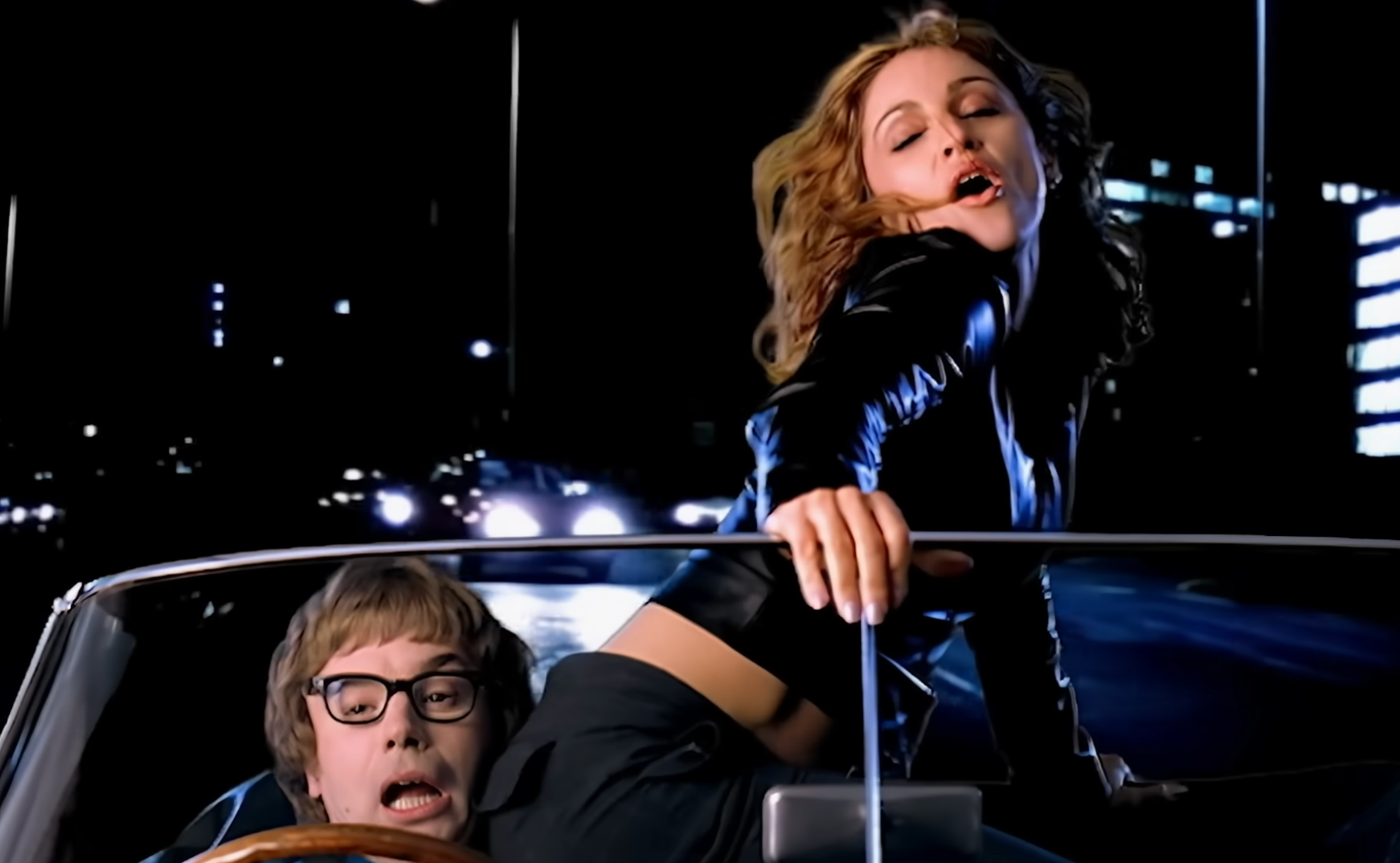Madonna (and Austin Powers) in the video for ‘Beautiful Stranger’