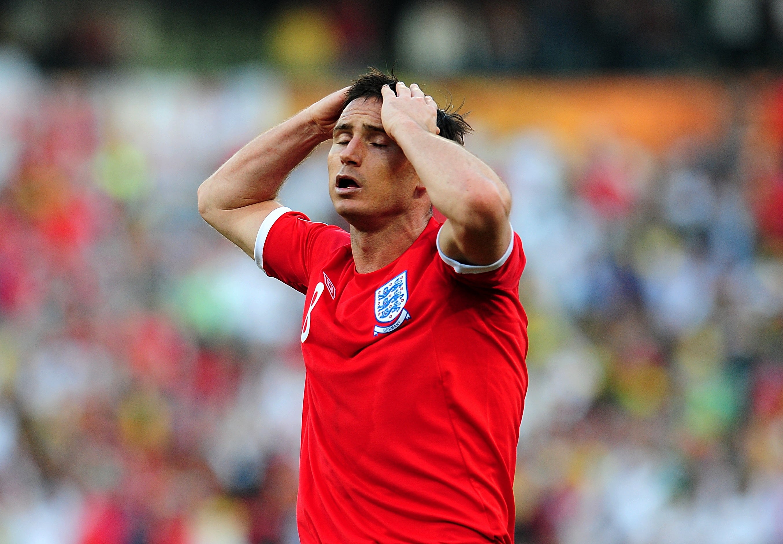 England were knocked out of the World Cup despite Frank Lampard’s effort crossing the line (Owen Humphreys/PA) (PA Archive)