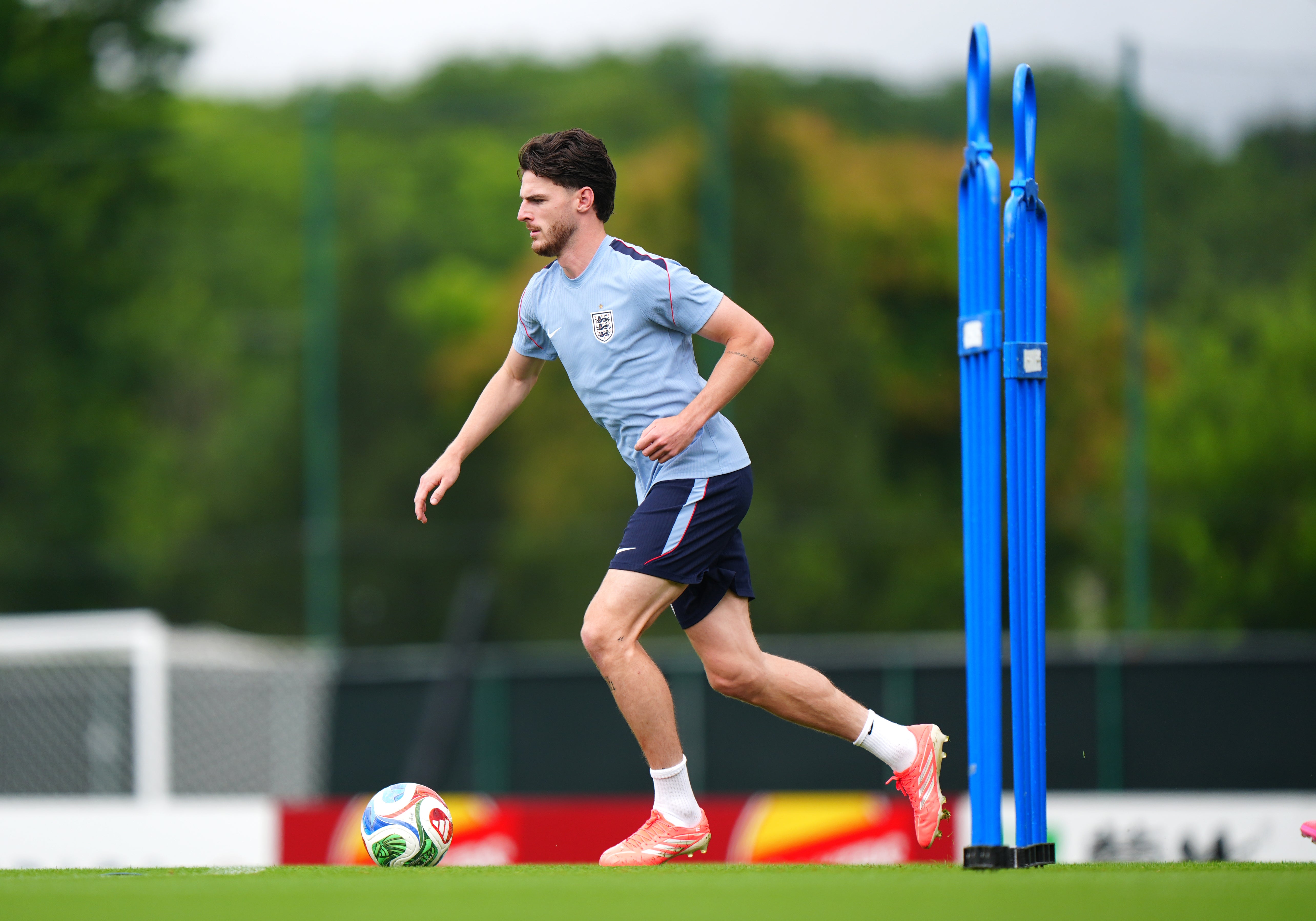 Declan Rice was able to participate in training
