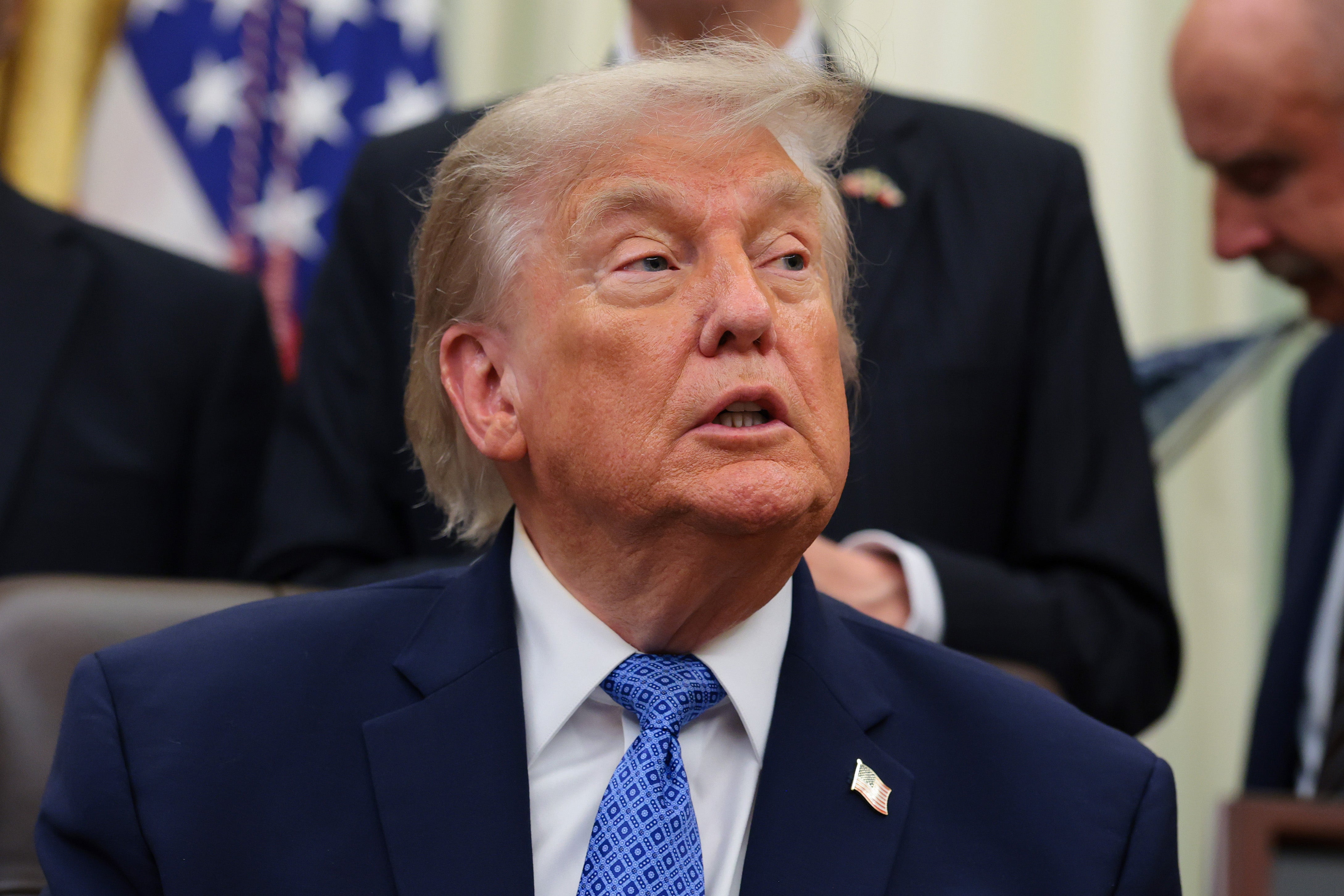 Internal records show the Park Service spent $347,503 on a rush project to replace stucco on the colonnade wall, a project that allowed President Donald Trump to install gold frames and nameplates mocking former presidents