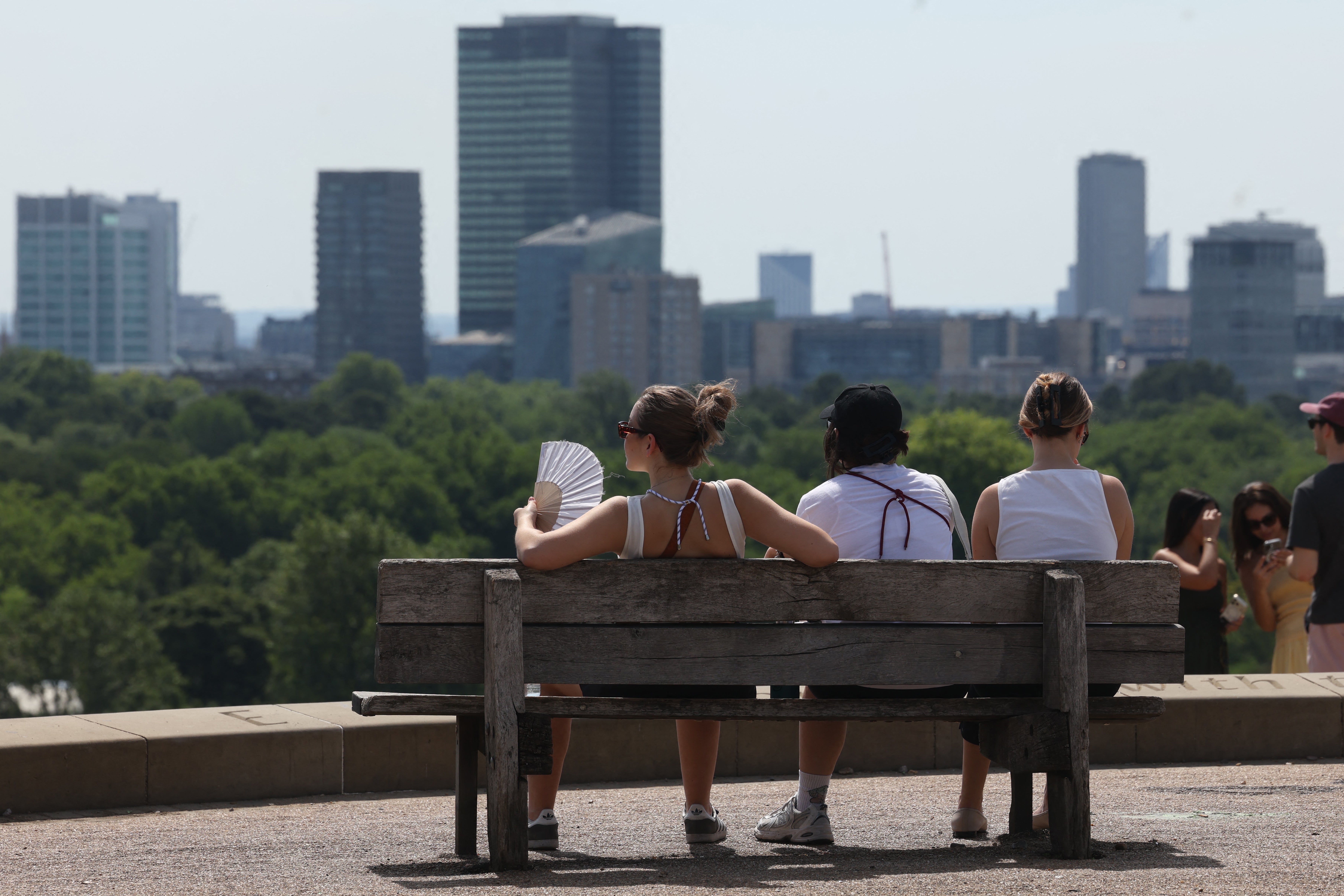 The record for the hottest June day was broken for a third day in a row on Friday