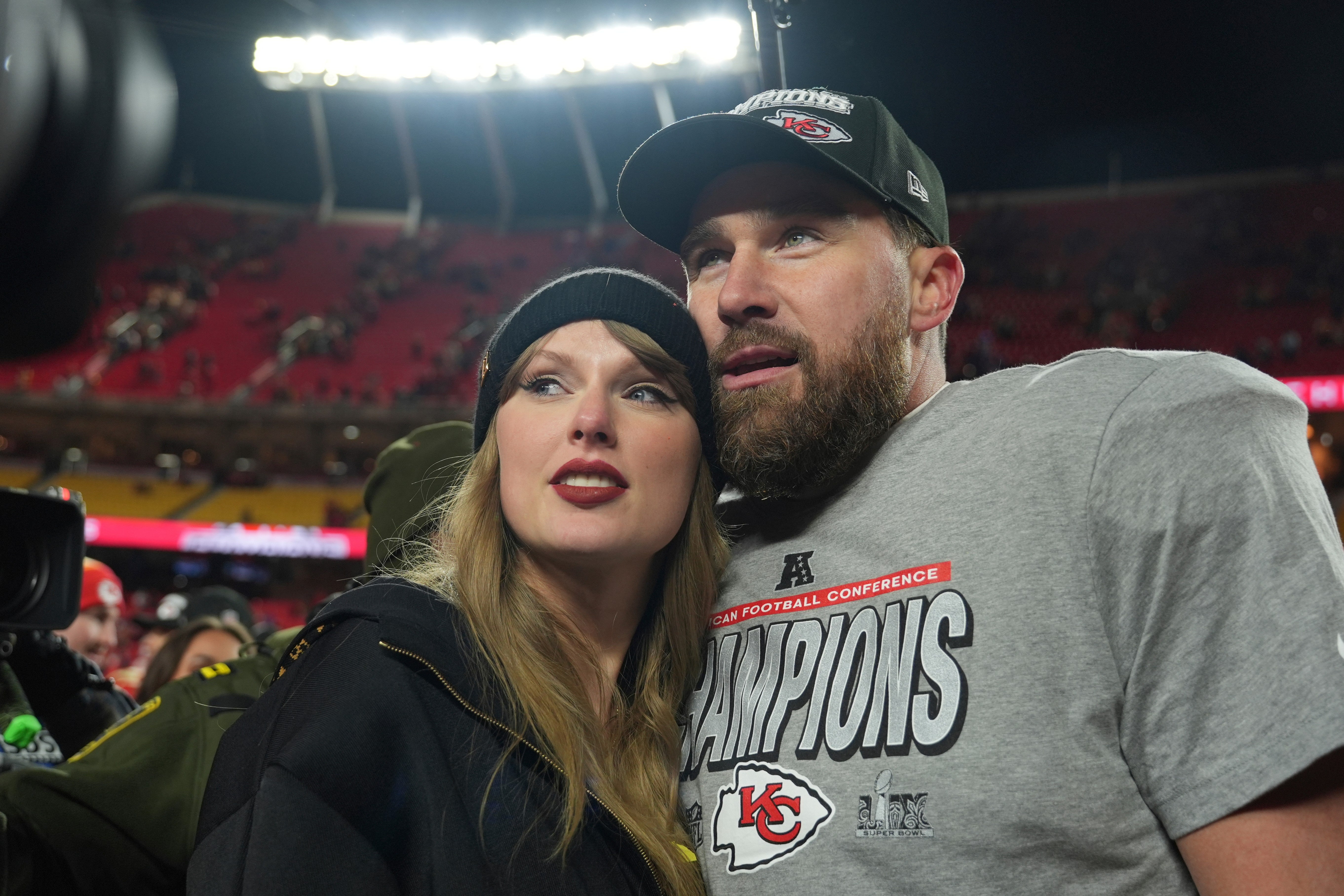 Taylor Swift and Travis Kelce’s high-profile wedding has been dubbed ‘the wedding of the century’ (AP)