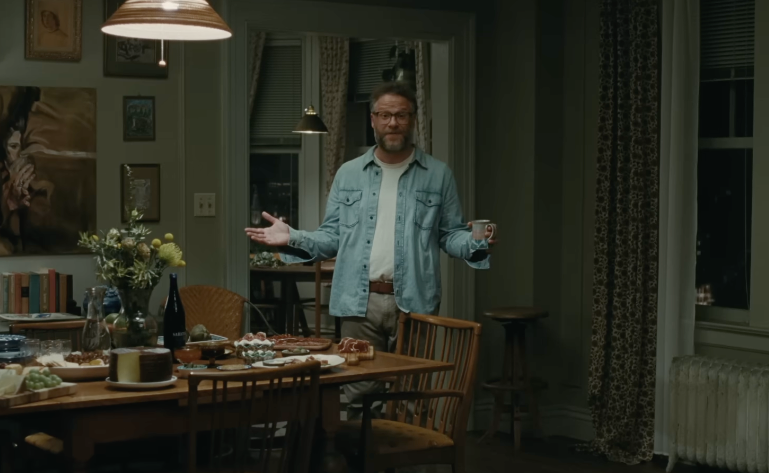 Seth Rogen spielt in „The Invite“ den Musiklehrer Joe, dessen Ehe unglücklich ist.